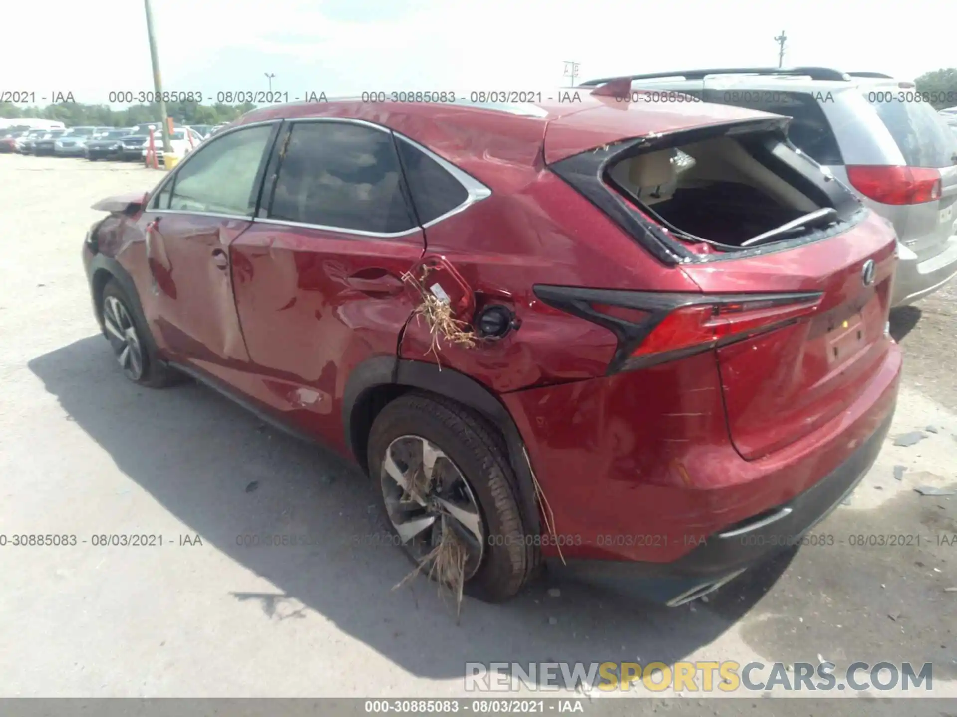 3 Photograph of a damaged car JTJGARDZ1M5025083 LEXUS NX 2021