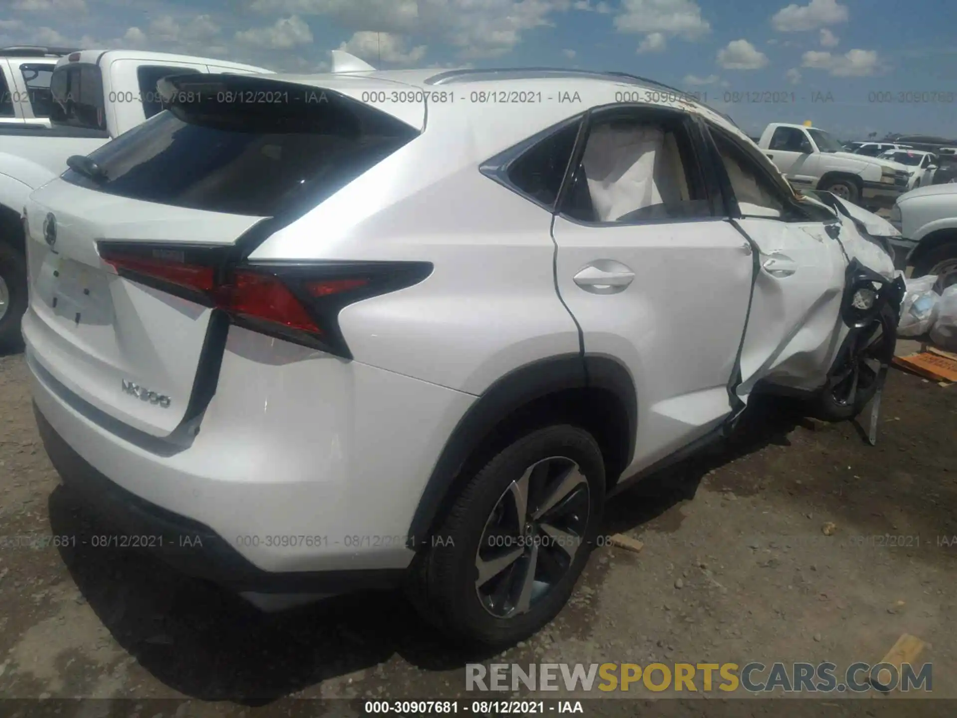 4 Фотография поврежденного автомобиля JTJGARDZ1M5027190 LEXUS NX 2021