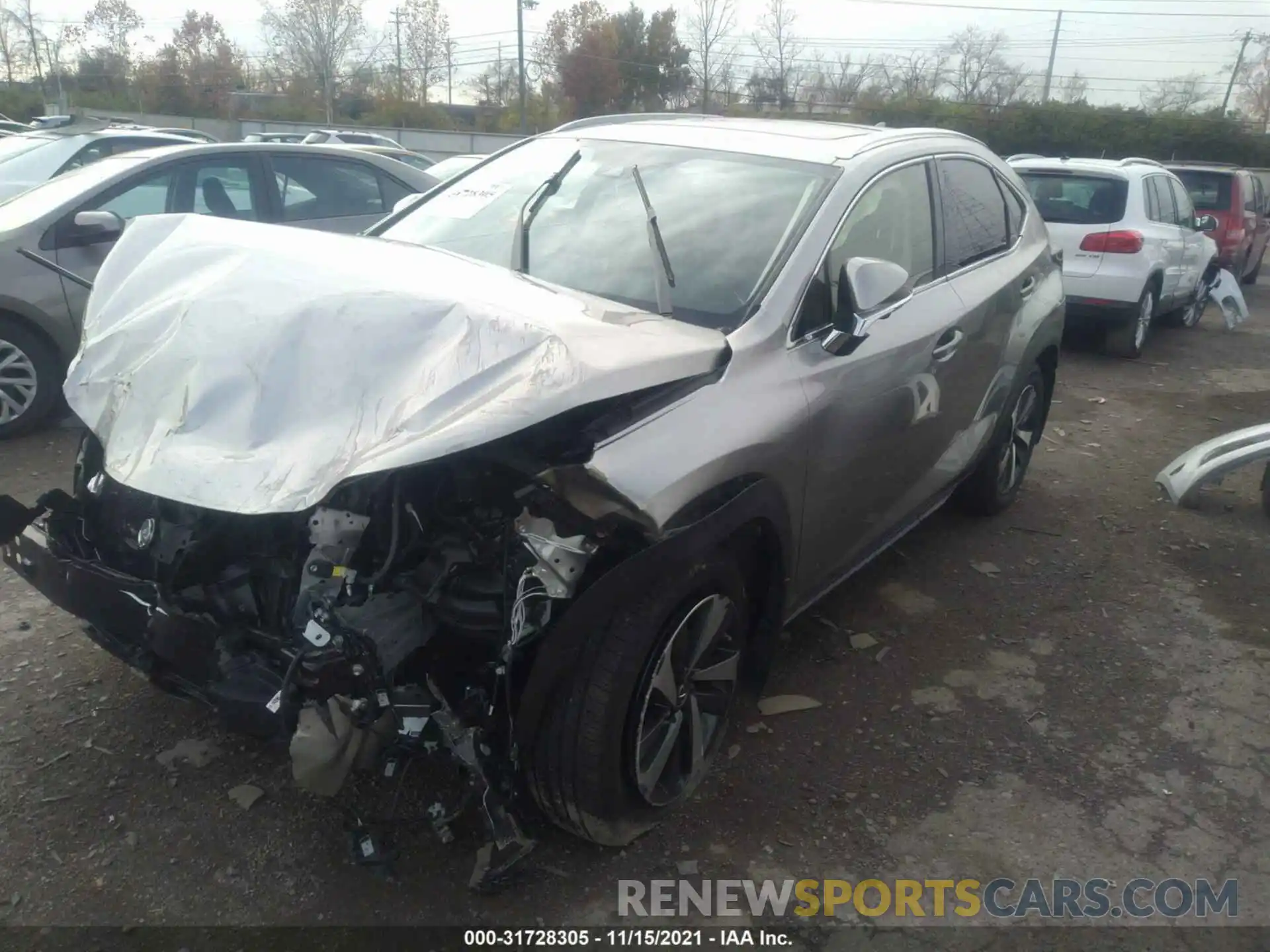 2 Фотография поврежденного автомобиля JTJGARDZ4M2256321 LEXUS NX 2021