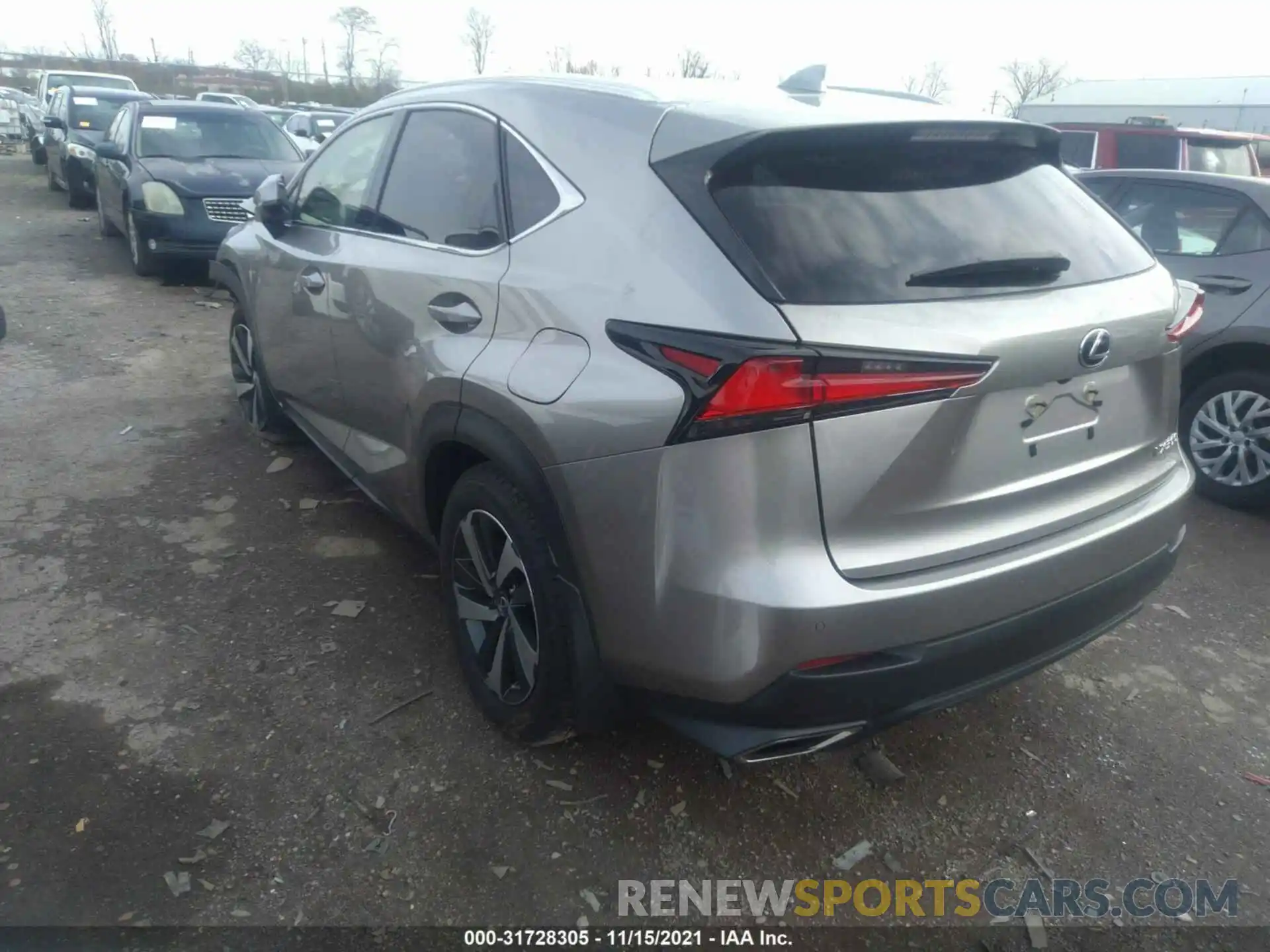 3 Фотография поврежденного автомобиля JTJGARDZ4M2256321 LEXUS NX 2021