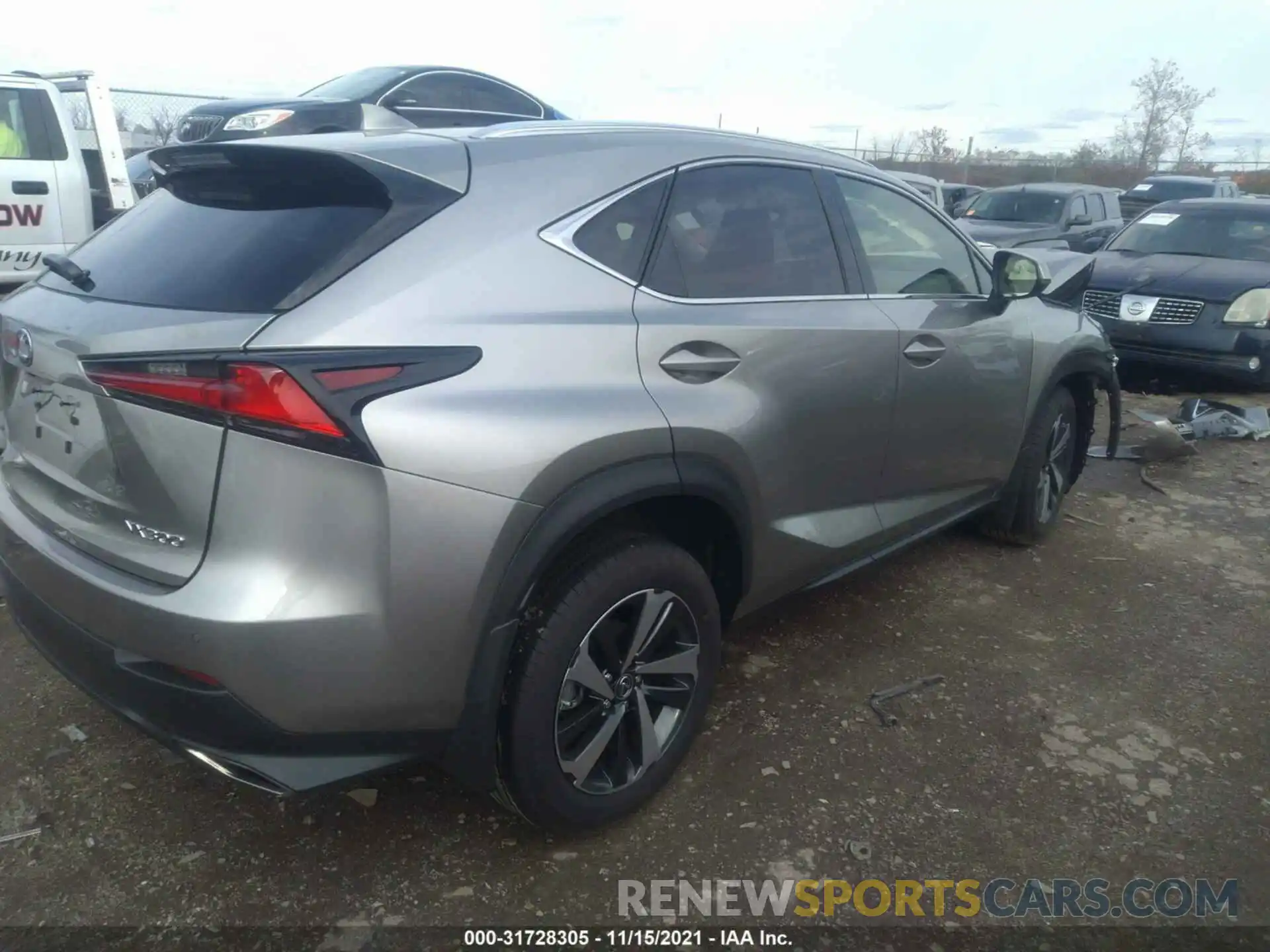 4 Фотография поврежденного автомобиля JTJGARDZ4M2256321 LEXUS NX 2021