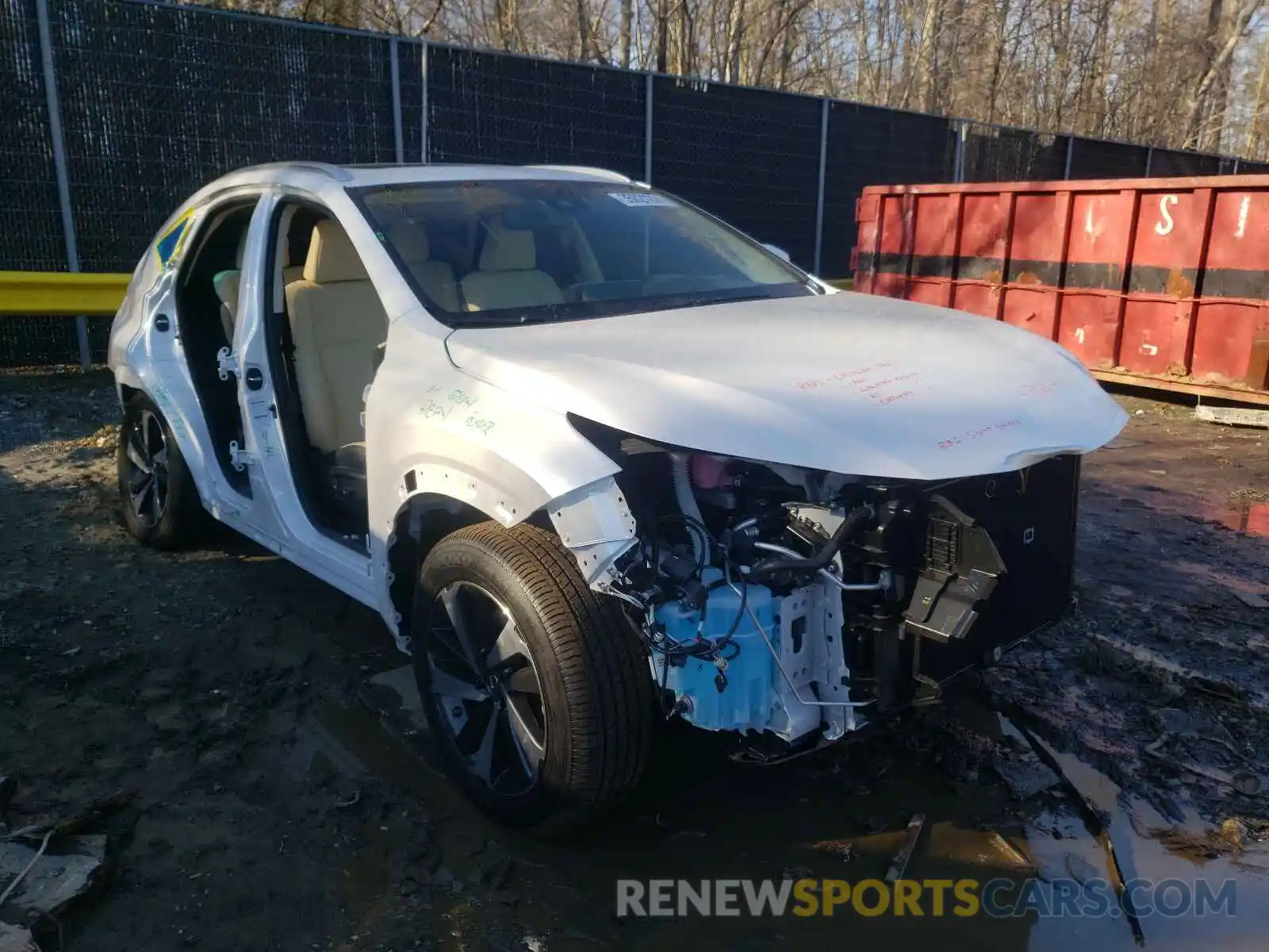 1 Photograph of a damaged car JTJGARDZ4M5023361 LEXUS NX 2021