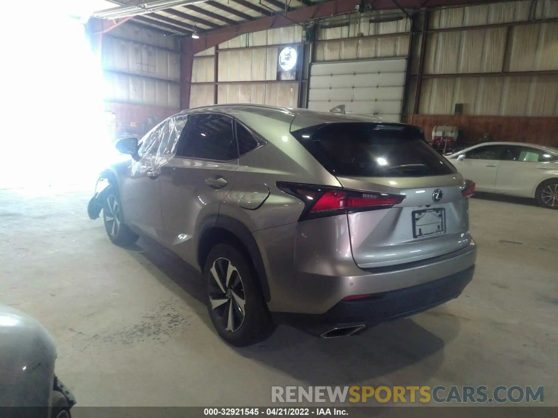 3 Фотография поврежденного автомобиля JTJGARDZ7M5030563 LEXUS NX 2021