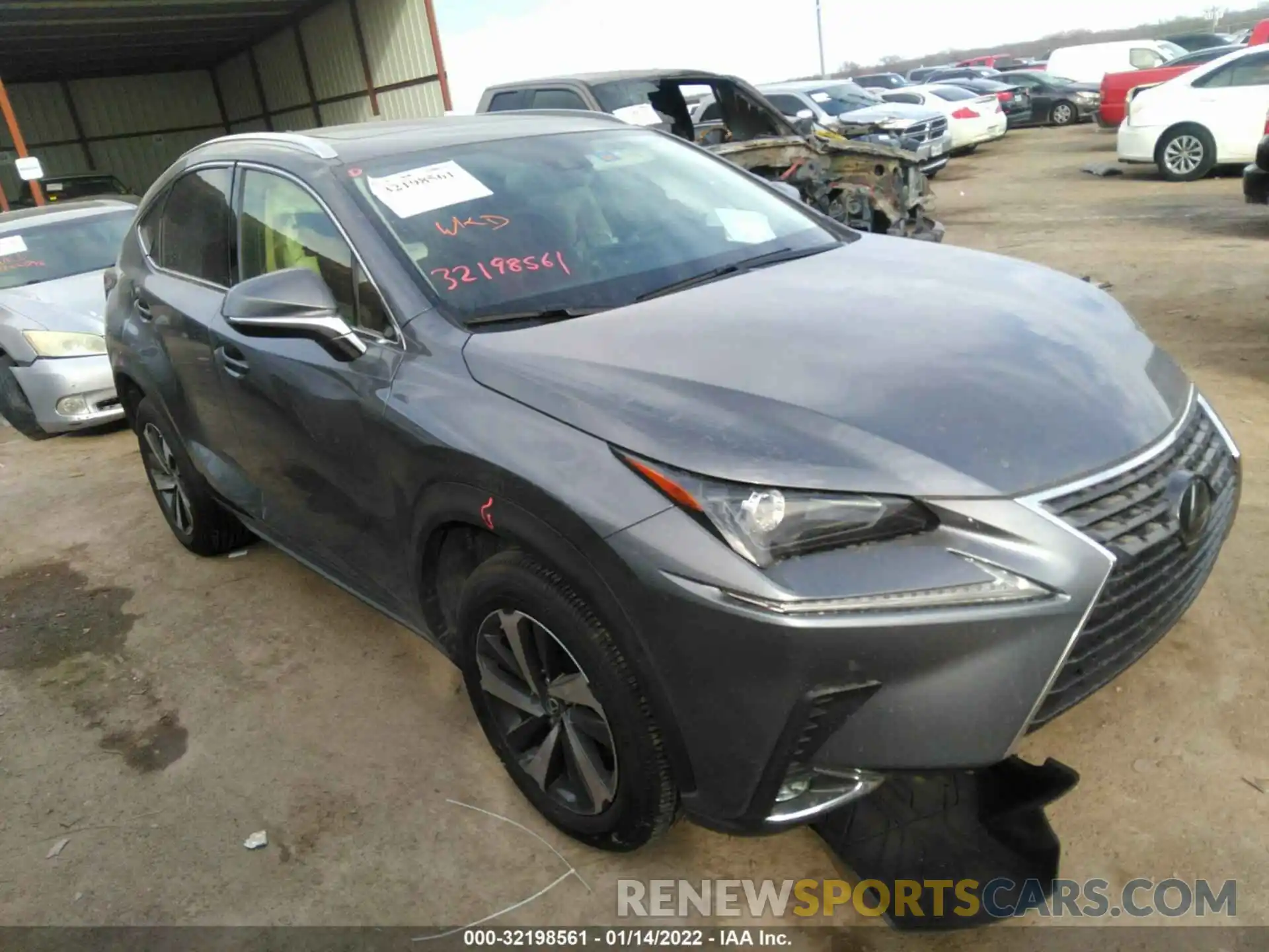 1 Photograph of a damaged car JTJGARDZ9M2236775 LEXUS NX 2021