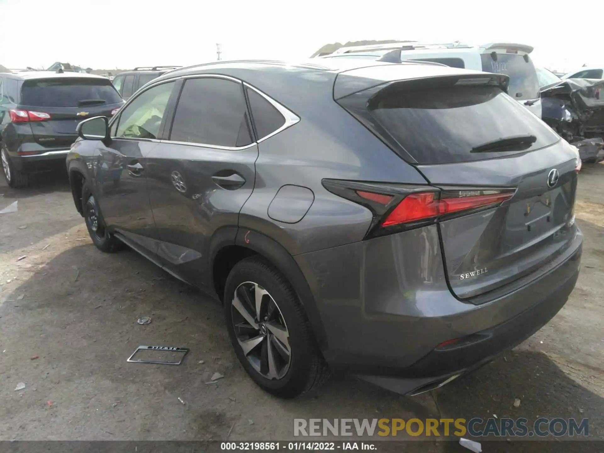 3 Фотография поврежденного автомобиля JTJGARDZ9M2236775 LEXUS NX 2021