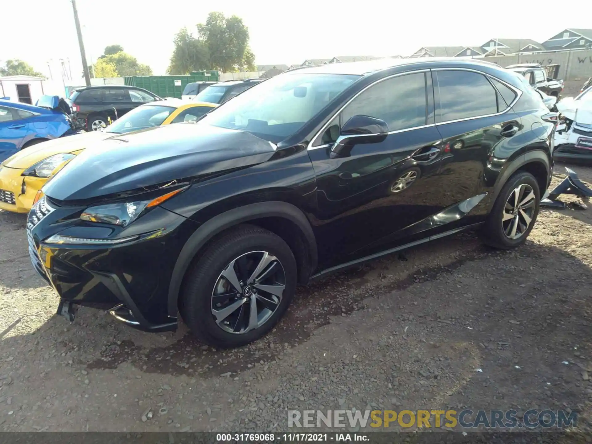 2 Фотография поврежденного автомобиля JTJGARDZXM2242956 LEXUS NX 2021