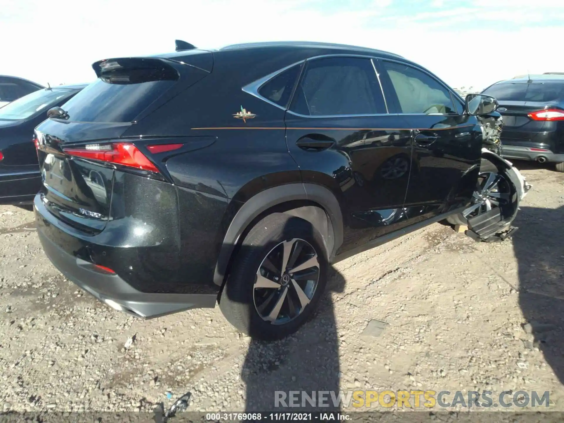 4 Фотография поврежденного автомобиля JTJGARDZXM2242956 LEXUS NX 2021