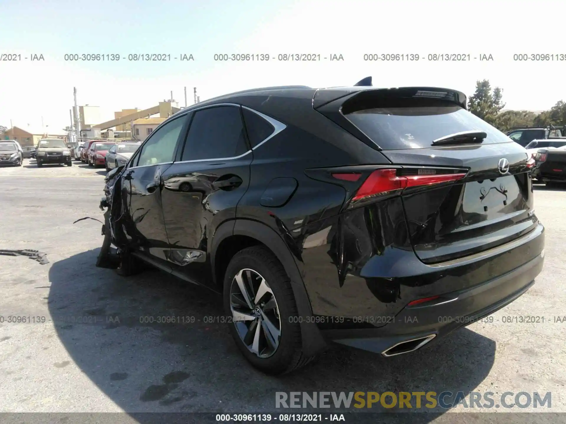 3 Фотография поврежденного автомобиля JTJGARDZXM2253293 LEXUS NX 2021