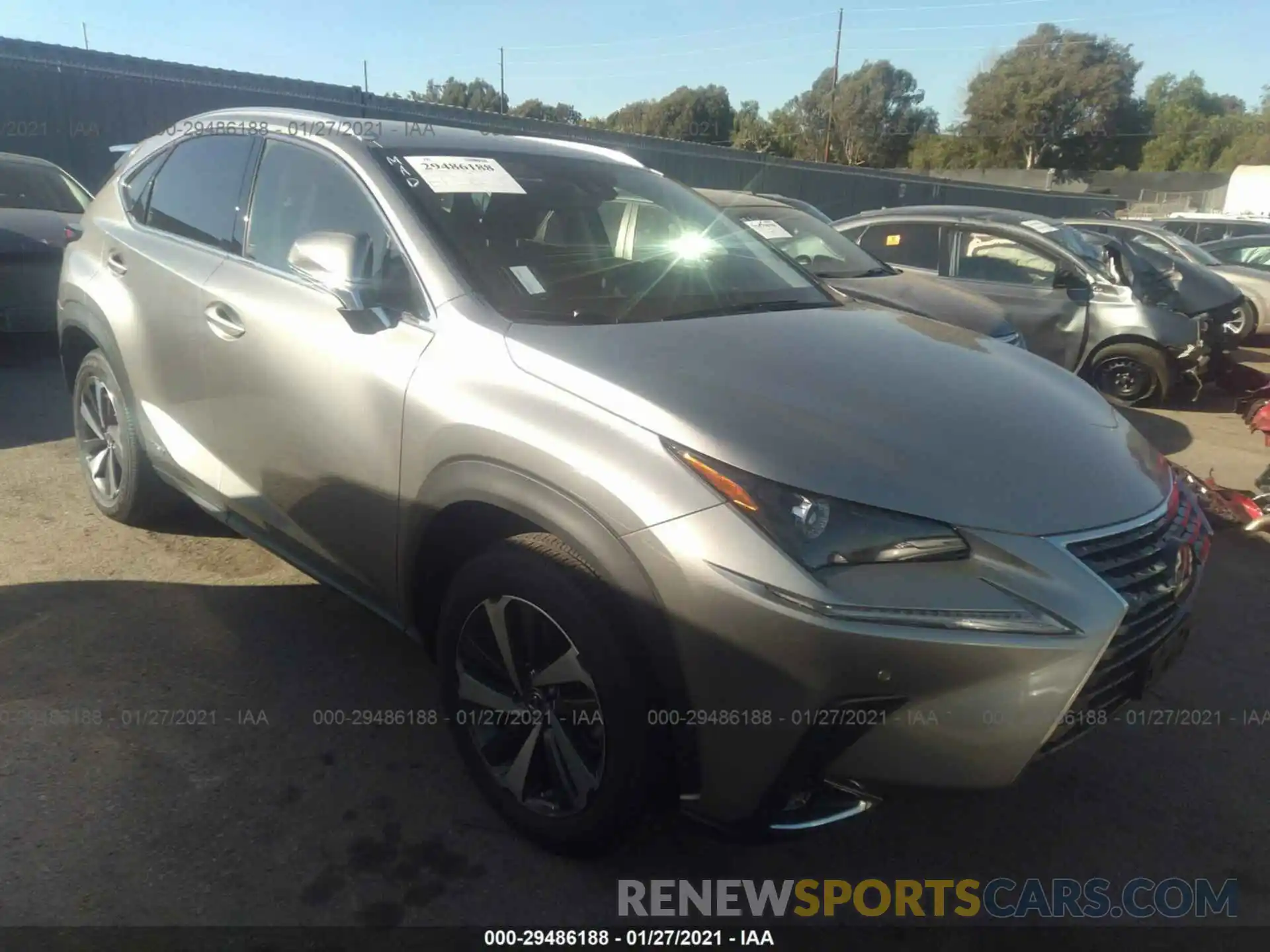 1 Photograph of a damaged car JTJGJRDZ0M2148729 LEXUS NX 2021