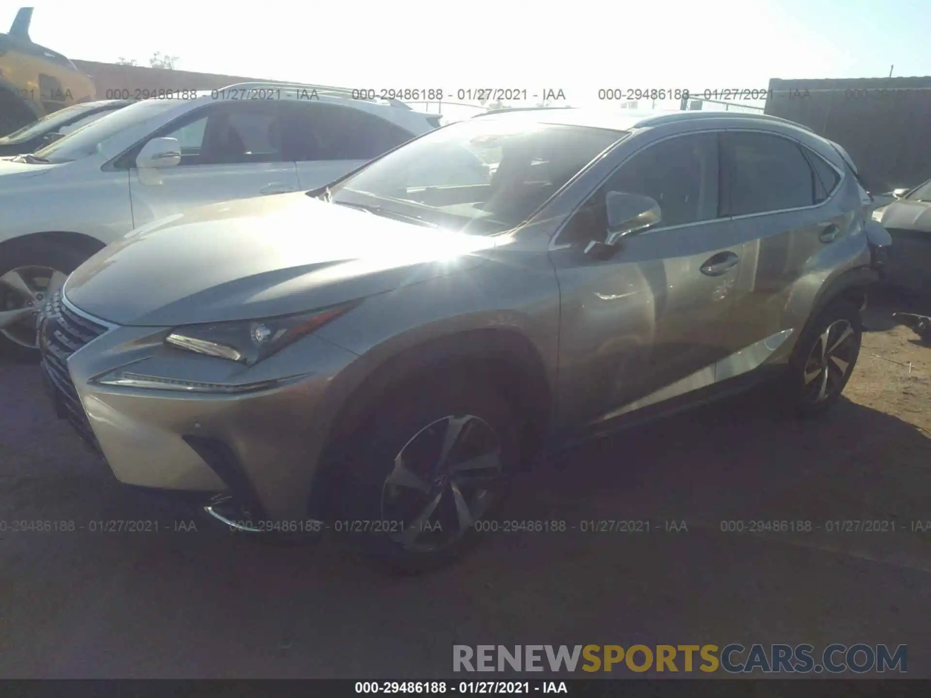 2 Photograph of a damaged car JTJGJRDZ0M2148729 LEXUS NX 2021