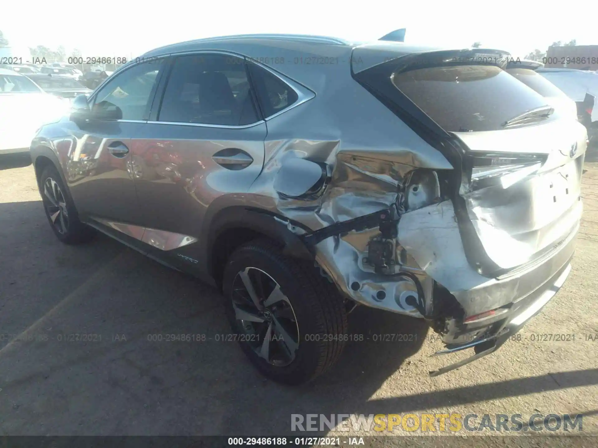 3 Фотография поврежденного автомобиля JTJGJRDZ0M2148729 LEXUS NX 2021