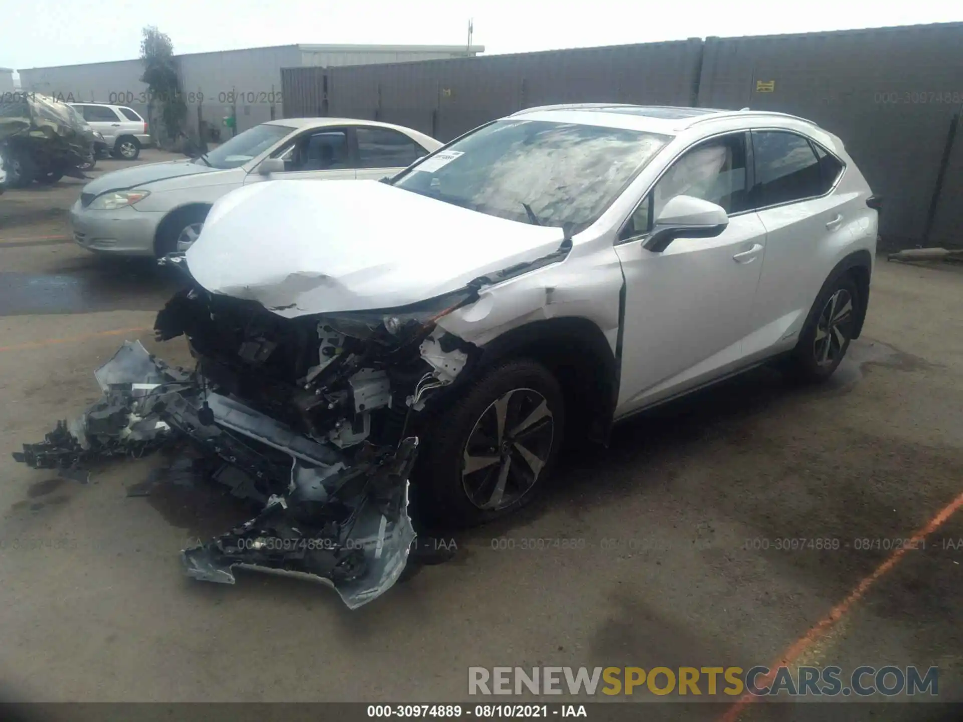 2 Фотография поврежденного автомобиля JTJGJRDZ0M2154563 LEXUS NX 2021