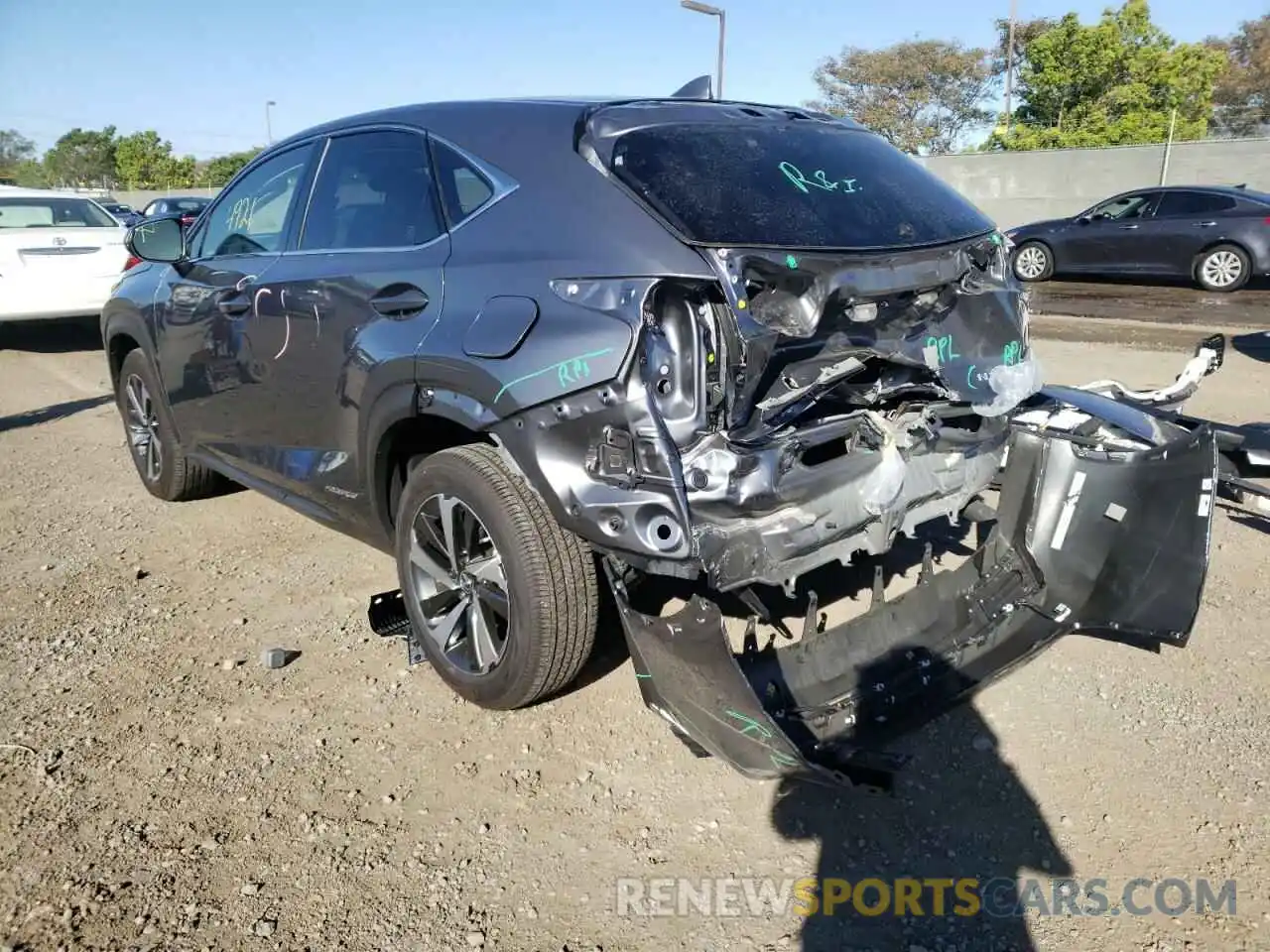 3 Photograph of a damaged car JTJGJRDZ0M2169404 LEXUS NX 2021