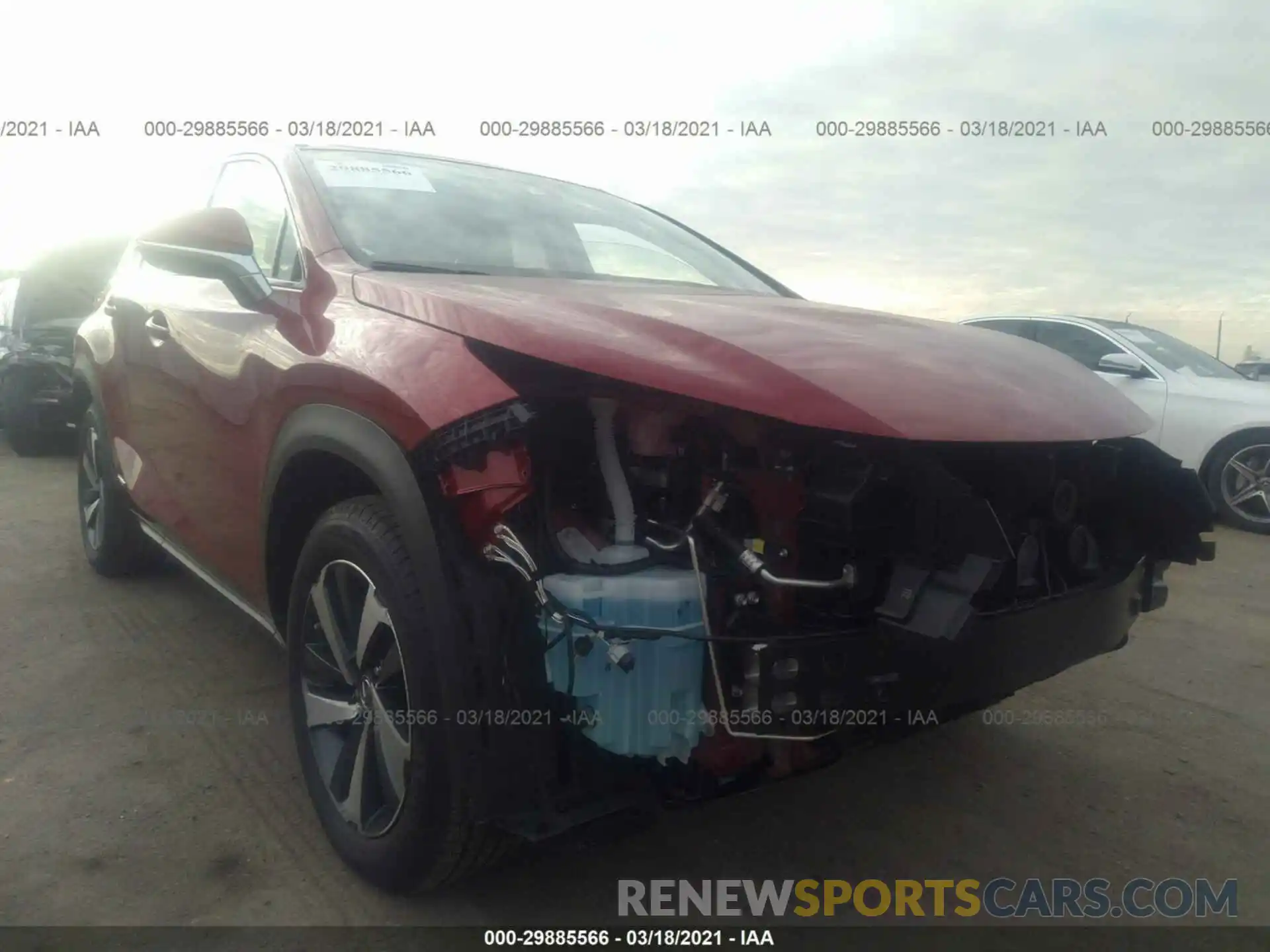 1 Photograph of a damaged car JTJGJRDZ0M5011420 LEXUS NX 2021