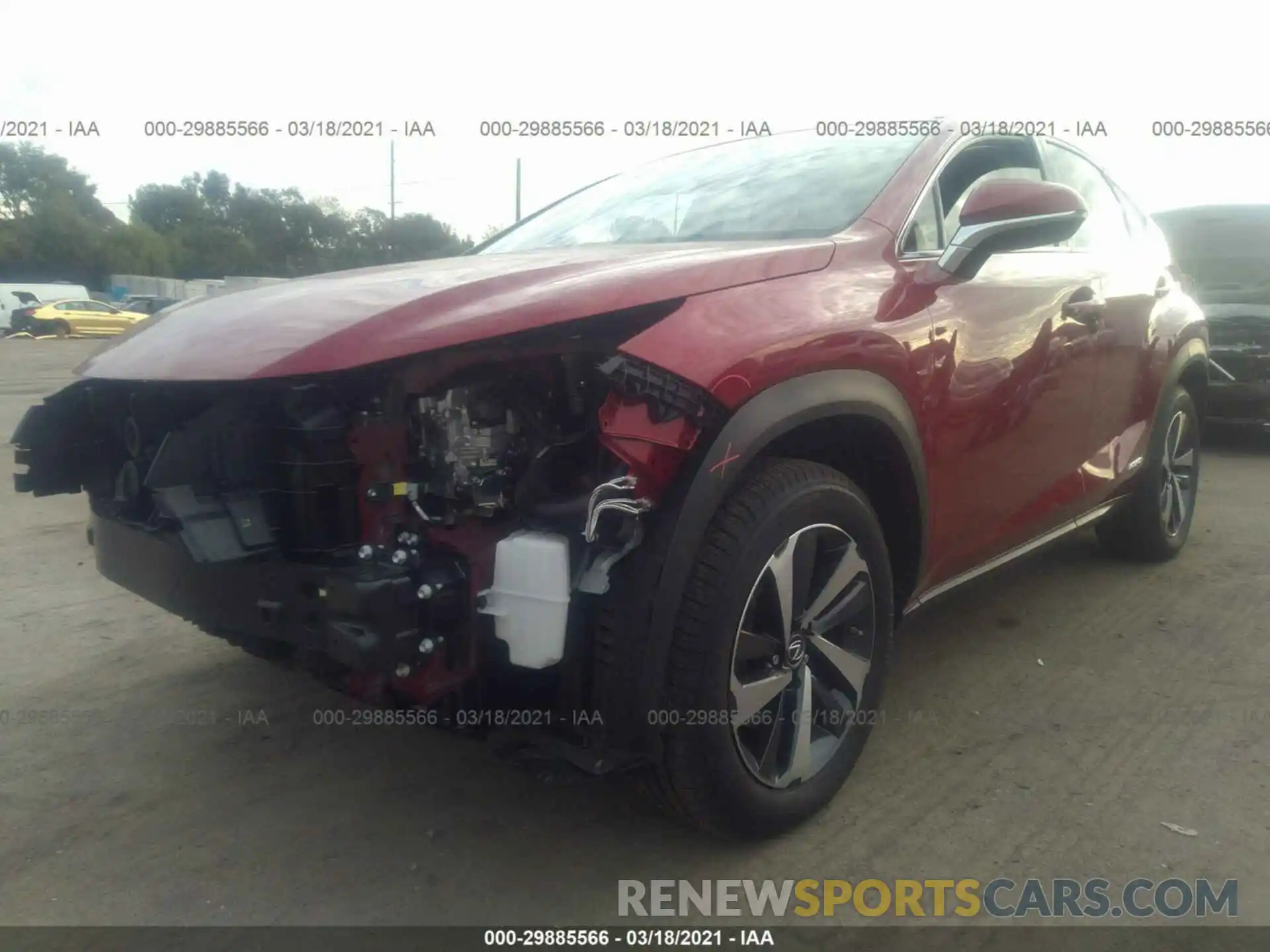 2 Photograph of a damaged car JTJGJRDZ0M5011420 LEXUS NX 2021