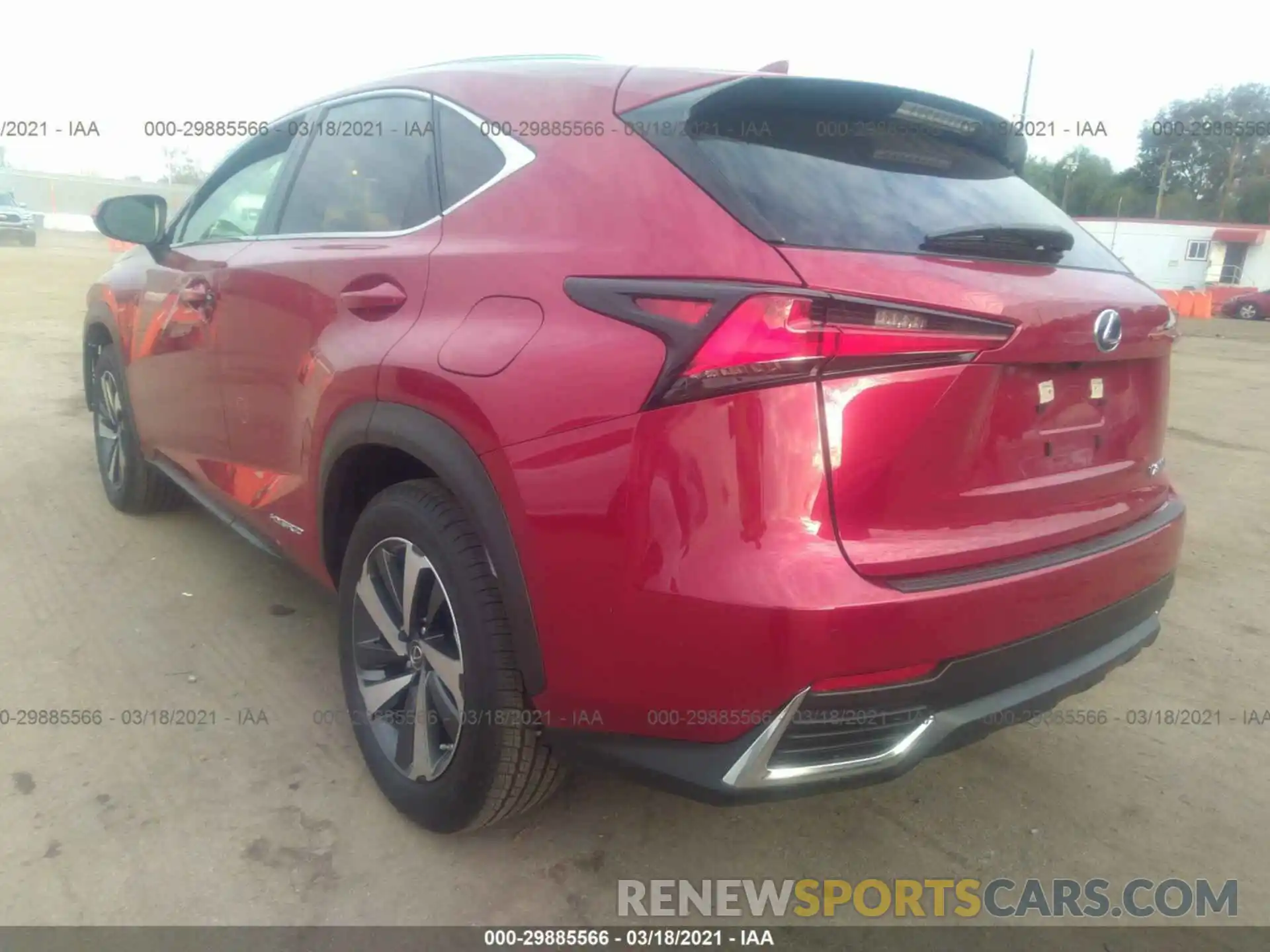 3 Photograph of a damaged car JTJGJRDZ0M5011420 LEXUS NX 2021