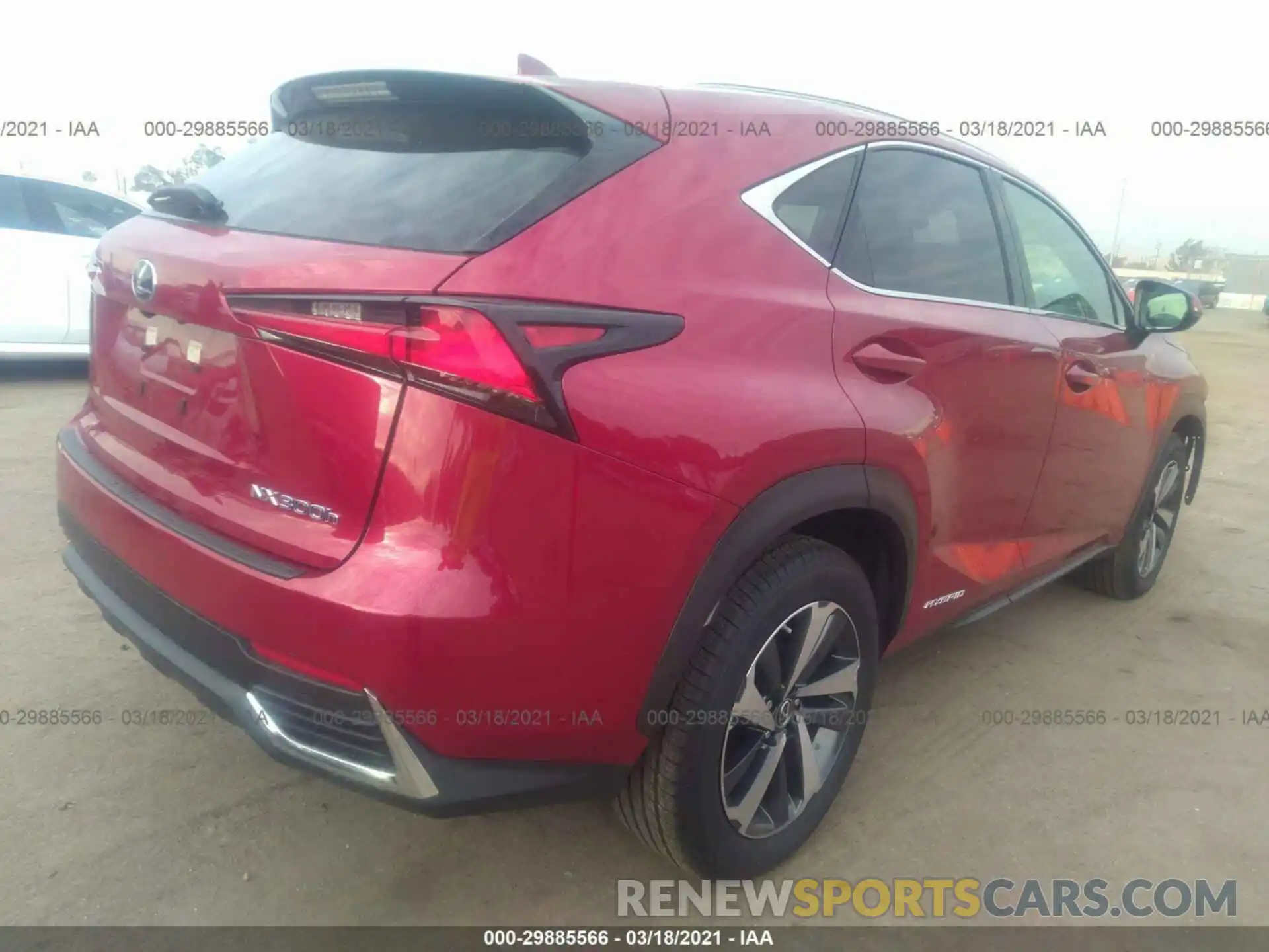 4 Photograph of a damaged car JTJGJRDZ0M5011420 LEXUS NX 2021