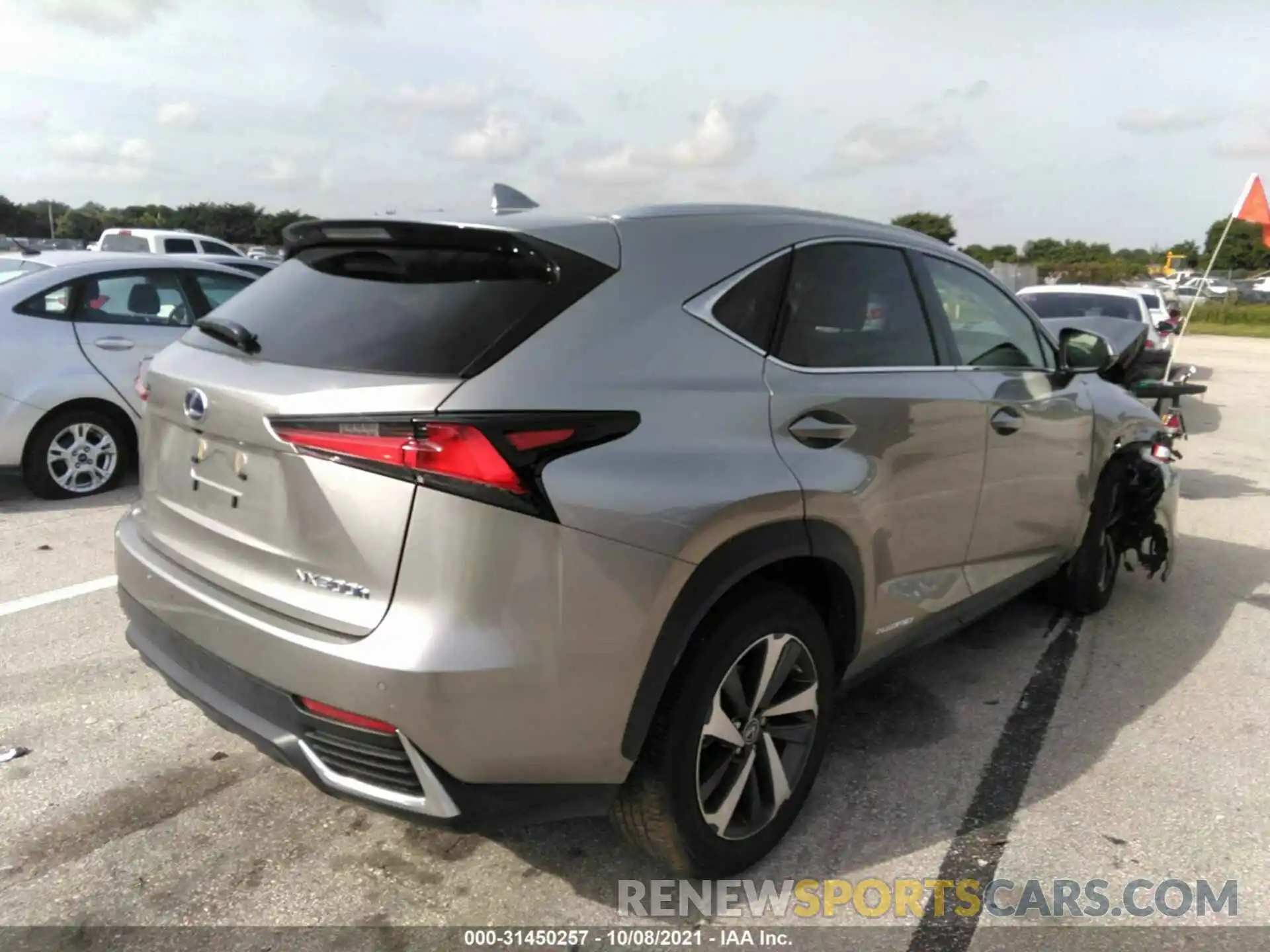 4 Photograph of a damaged car JTJGJRDZ1M2162171 LEXUS NX 2021