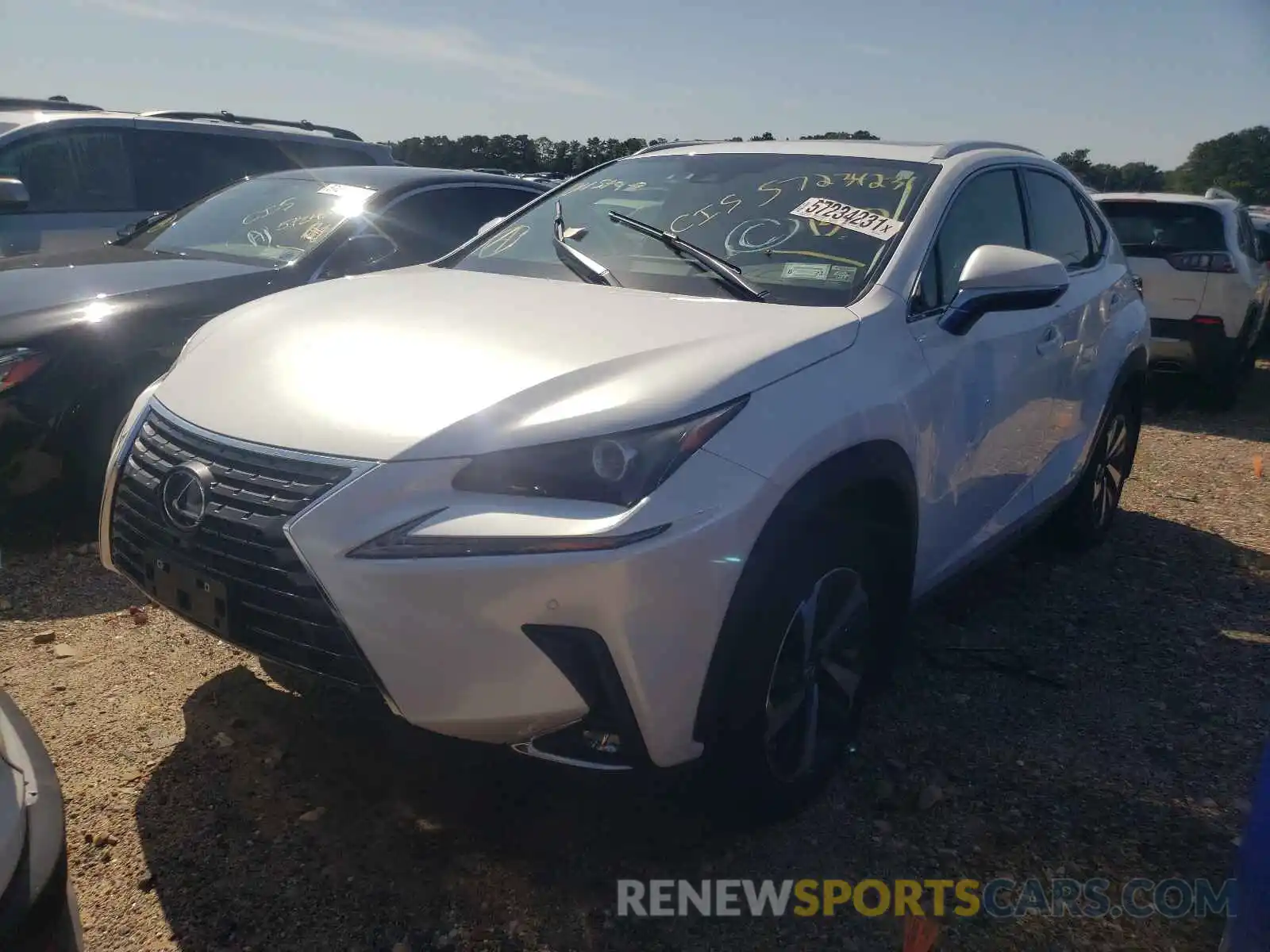 2 Фотография поврежденного автомобиля JTJGJRDZ2M5015064 LEXUS NX 2021