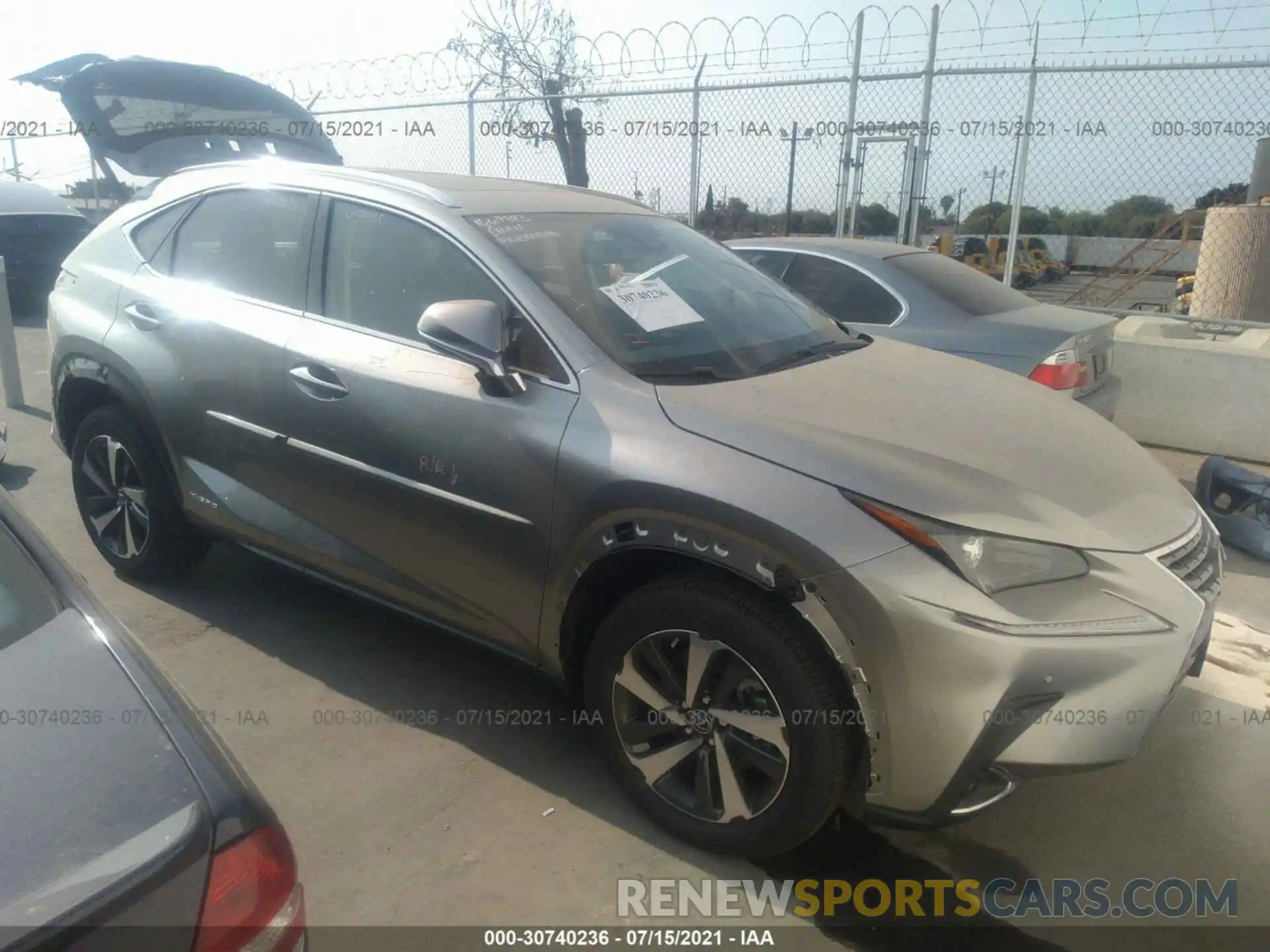 1 Photograph of a damaged car JTJGJRDZ6M2150856 LEXUS NX 2021