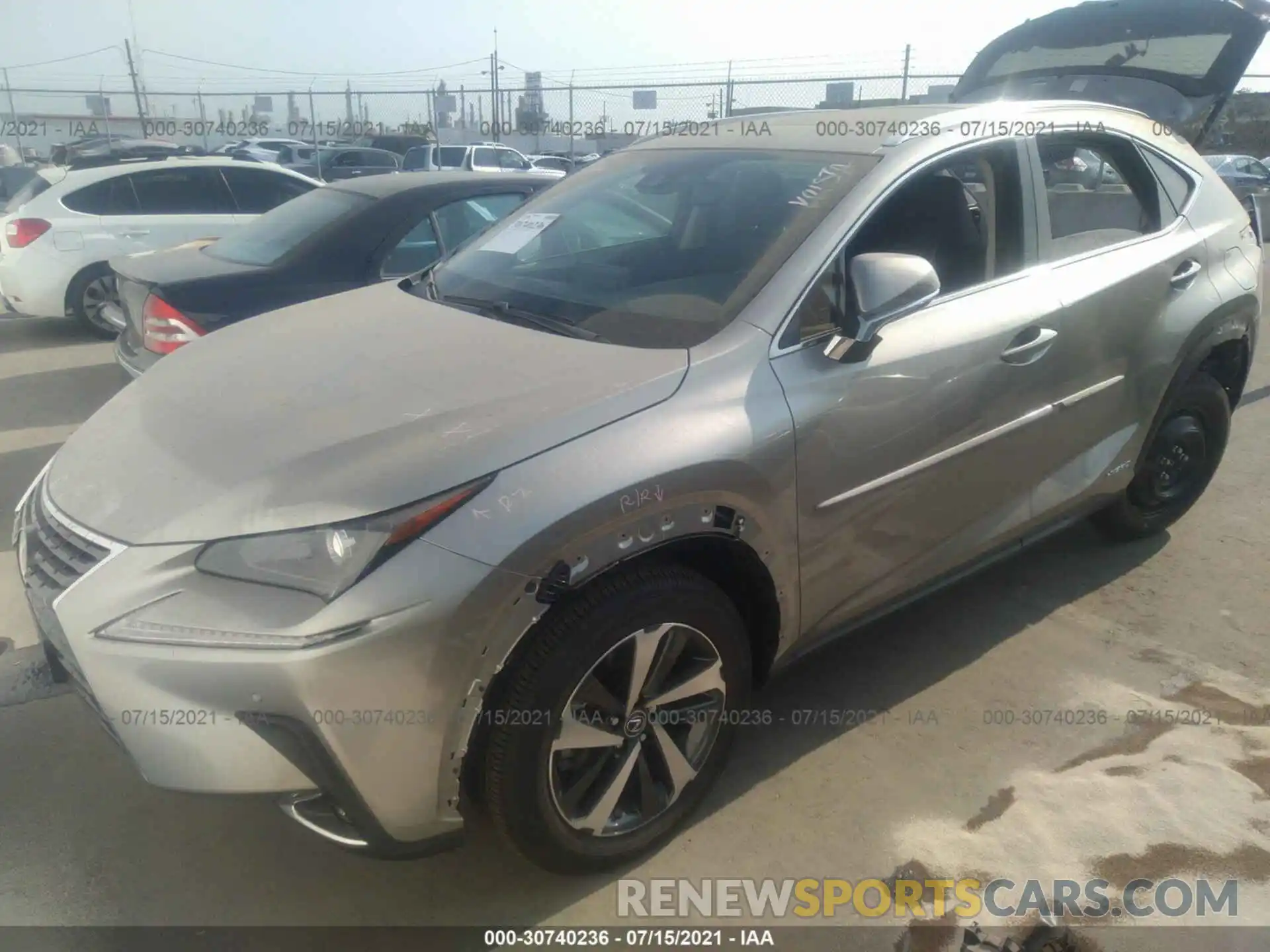 2 Фотография поврежденного автомобиля JTJGJRDZ6M2150856 LEXUS NX 2021