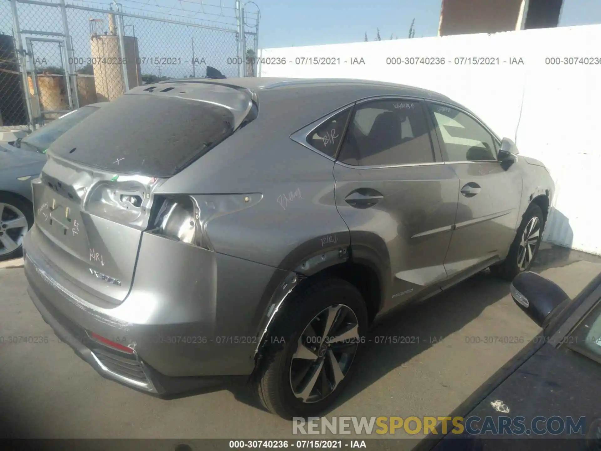 4 Photograph of a damaged car JTJGJRDZ6M2150856 LEXUS NX 2021