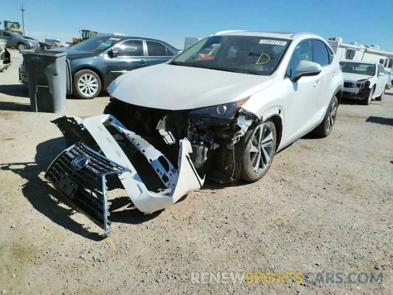 2 Photograph of a damaged car JTJGJRDZ6M5012734 LEXUS NX 2021