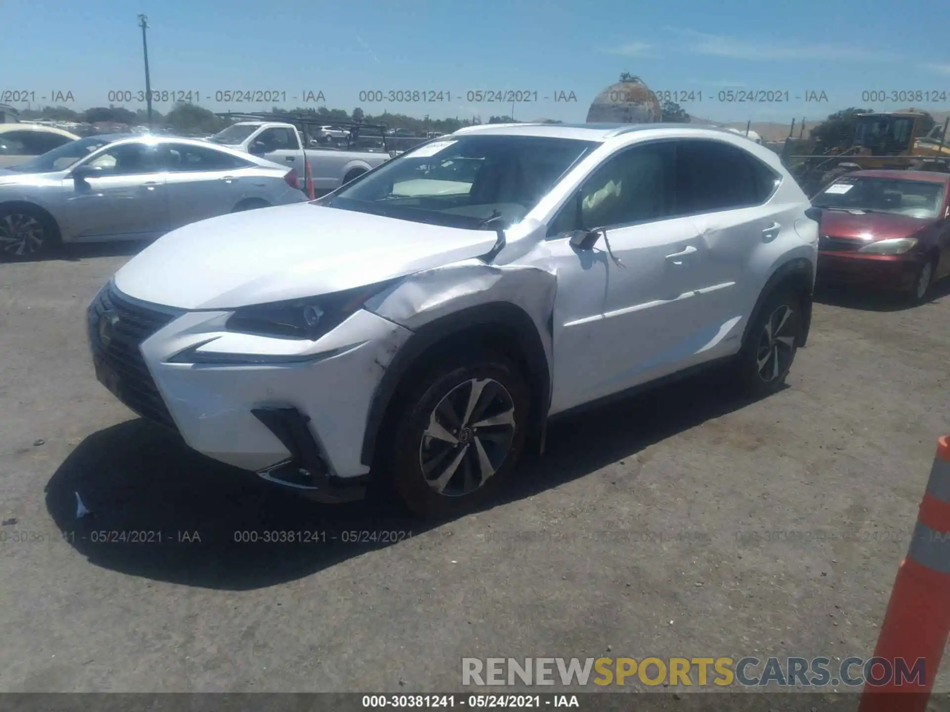 2 Photograph of a damaged car JTJGJRDZ6M5013401 LEXUS NX 2021