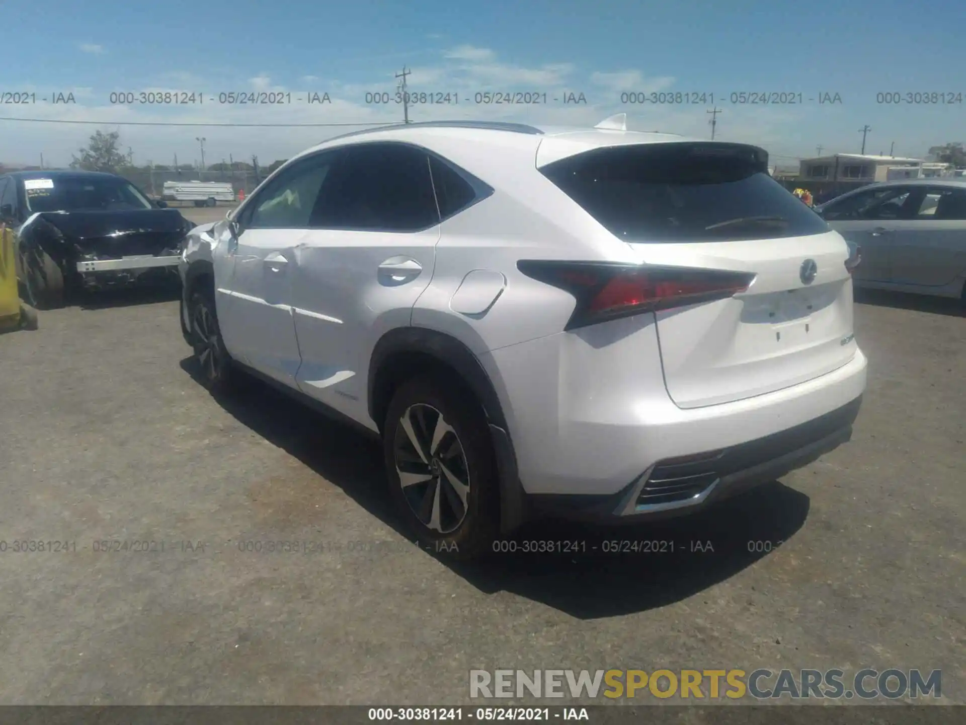 3 Фотография поврежденного автомобиля JTJGJRDZ6M5013401 LEXUS NX 2021