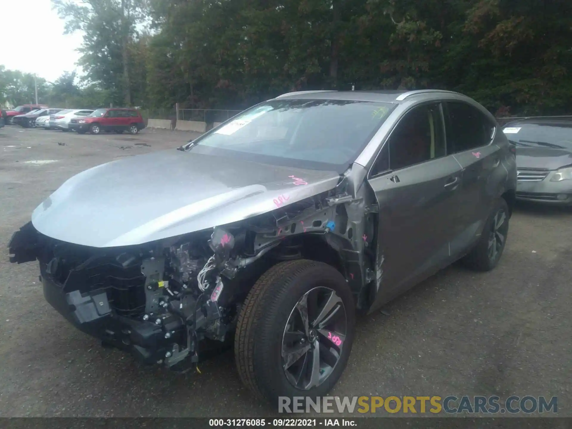 2 Photograph of a damaged car JTJGJRDZ7M2153541 LEXUS NX 2021