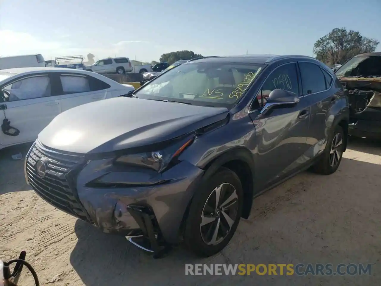 2 Фотография поврежденного автомобиля JTJGJRDZ7M2168556 LEXUS NX 2021