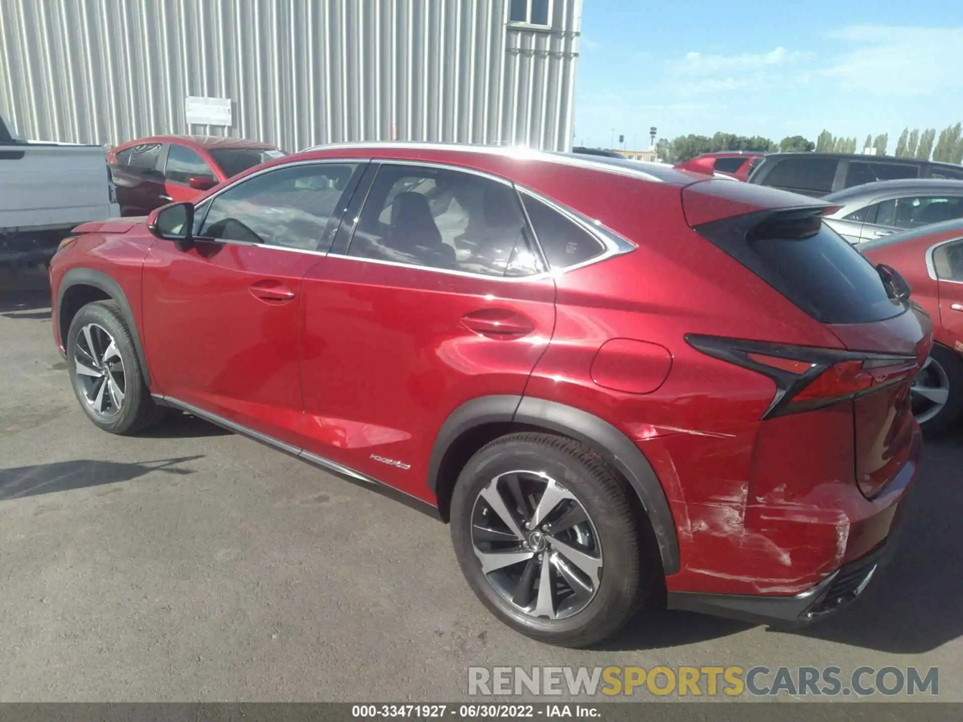 3 Photograph of a damaged car JTJGJRDZ8M2164712 LEXUS NX 2021