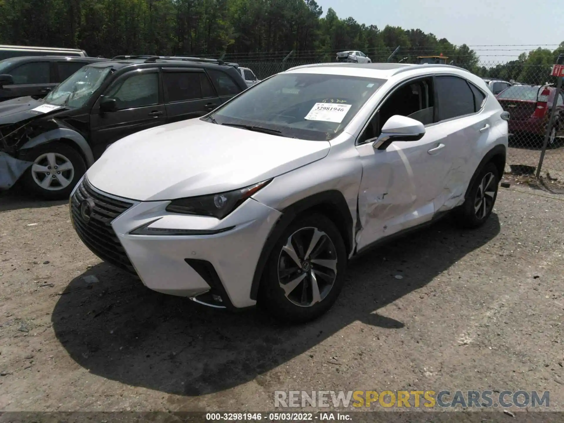 2 Фотография поврежденного автомобиля JTJGJRDZ8M2169876 LEXUS NX 2021