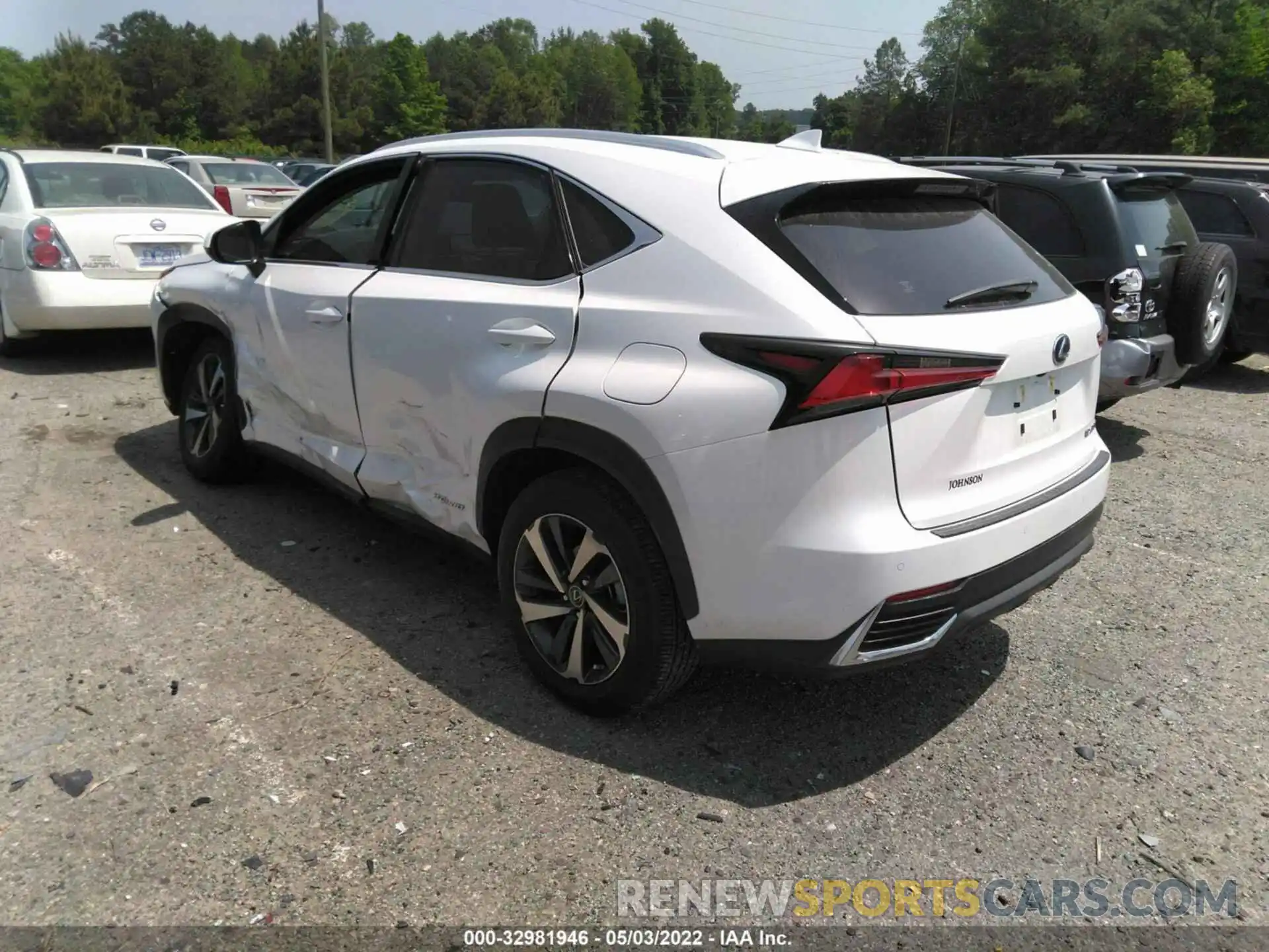 3 Фотография поврежденного автомобиля JTJGJRDZ8M2169876 LEXUS NX 2021