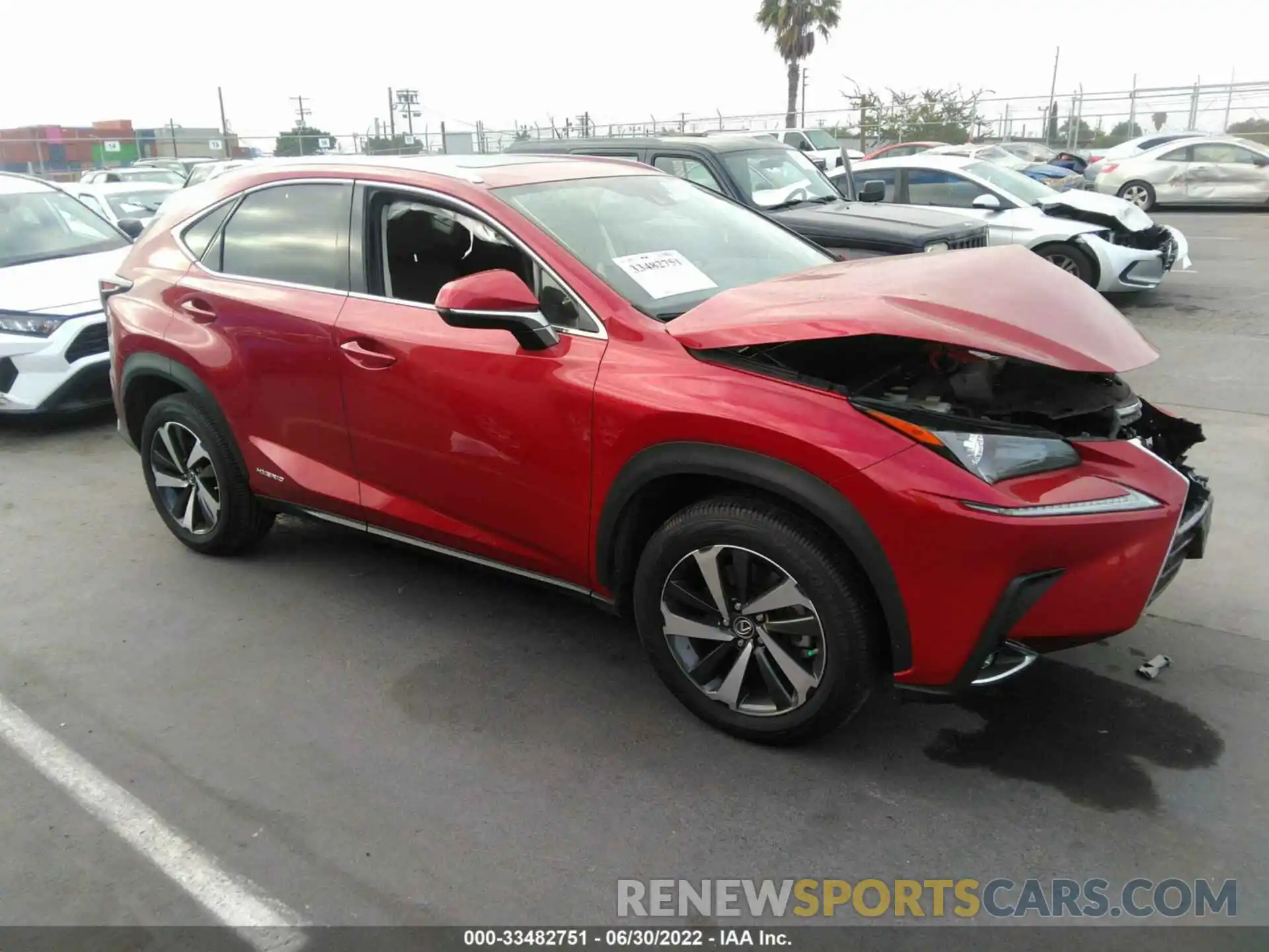 1 Photograph of a damaged car JTJGJRDZ9M5011805 LEXUS NX 2021