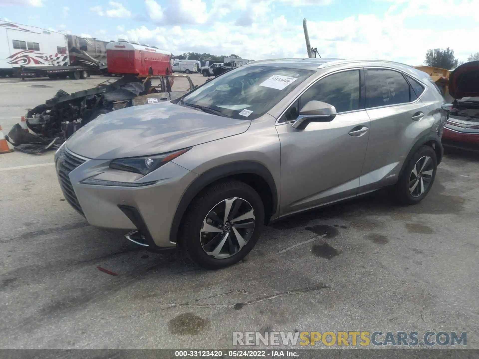 2 Фотография поврежденного автомобиля JTJGJRDZXM2146910 LEXUS NX 2021