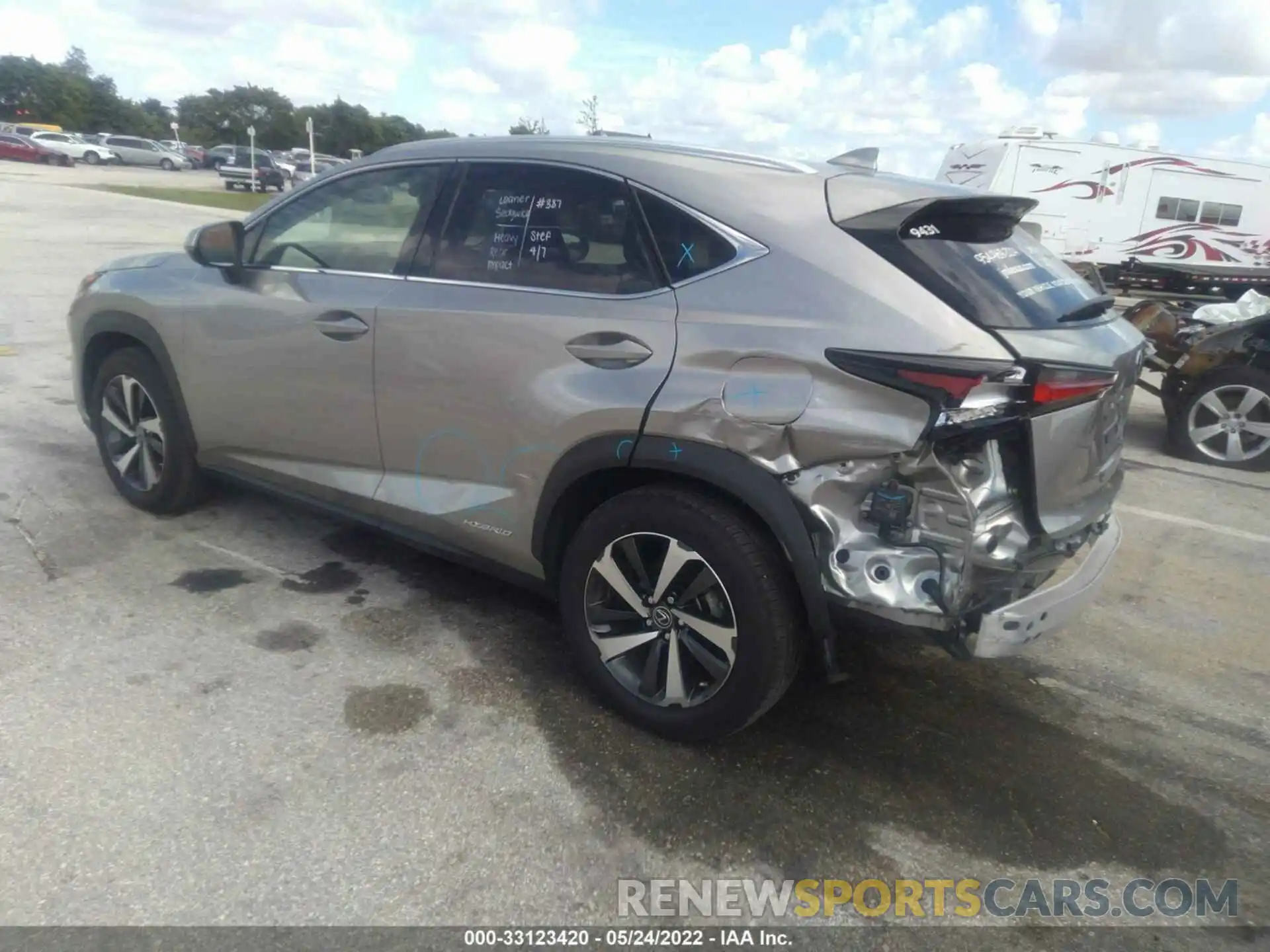 3 Фотография поврежденного автомобиля JTJGJRDZXM2146910 LEXUS NX 2021