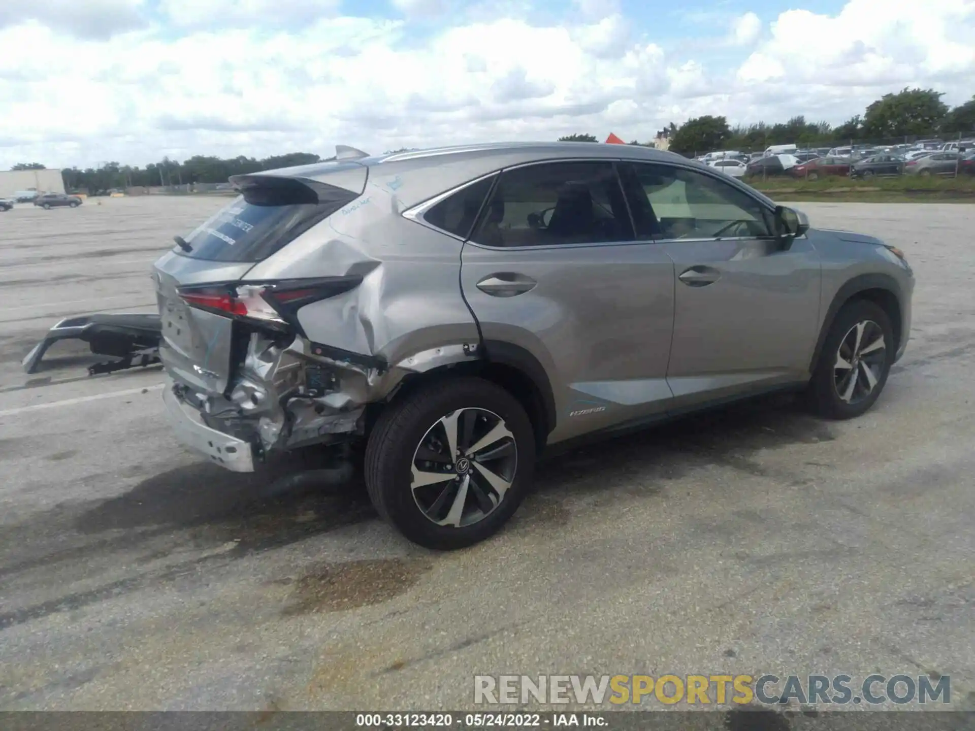 4 Фотография поврежденного автомобиля JTJGJRDZXM2146910 LEXUS NX 2021