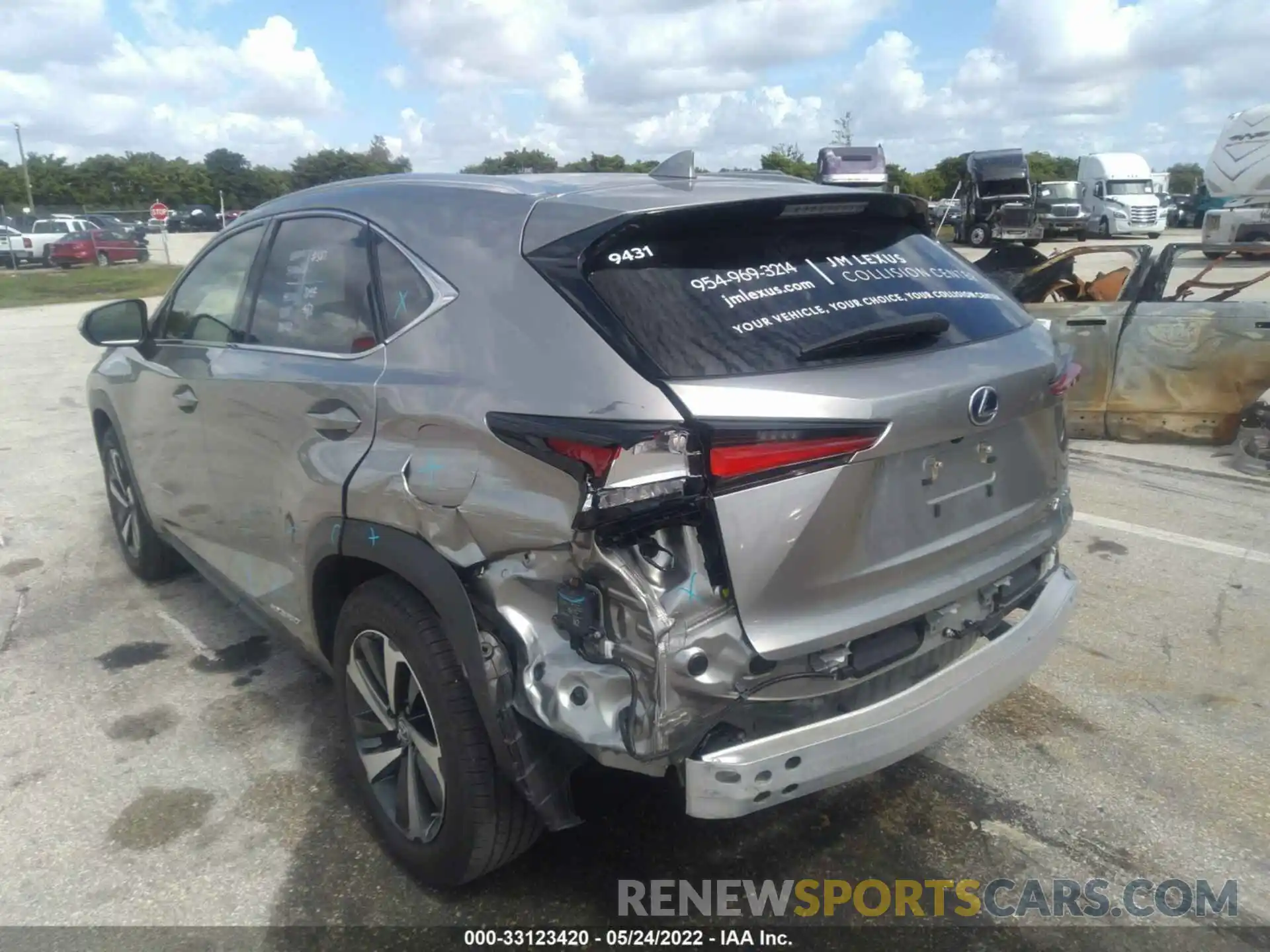 6 Фотография поврежденного автомобиля JTJGJRDZXM2146910 LEXUS NX 2021