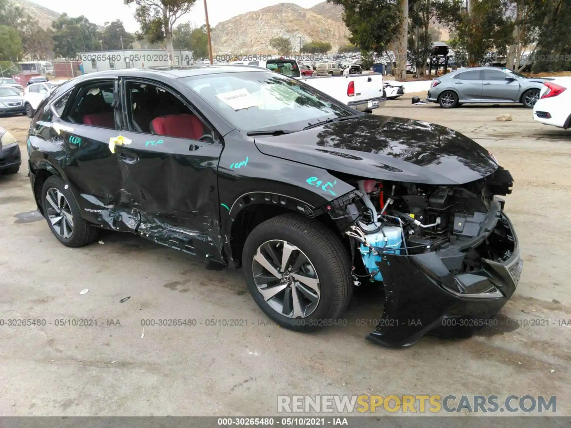 1 Photograph of a damaged car JTJGJRDZXM2148639 LEXUS NX 2021