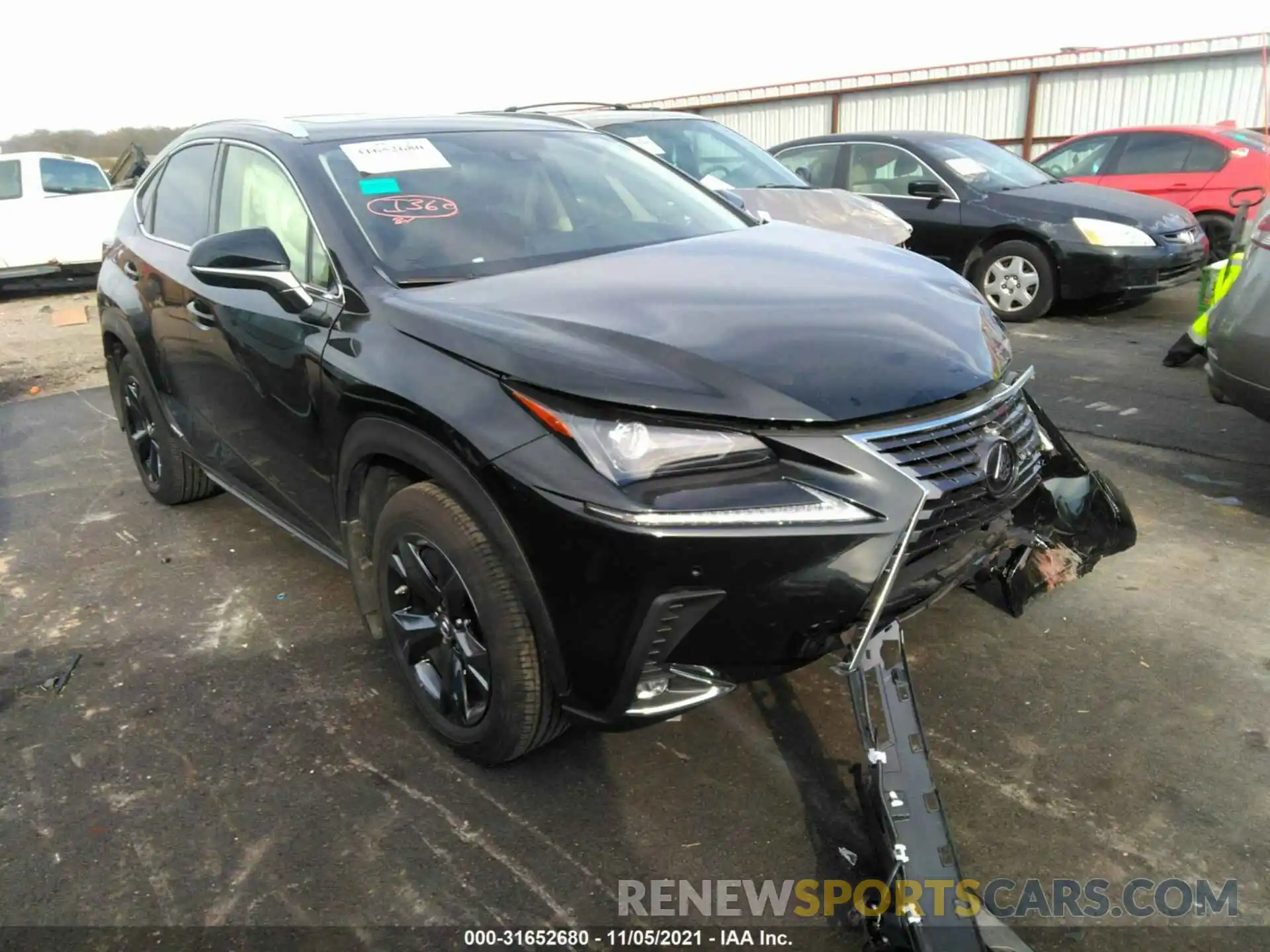 1 Photograph of a damaged car JTJGJRDZXM2160645 LEXUS NX 2021