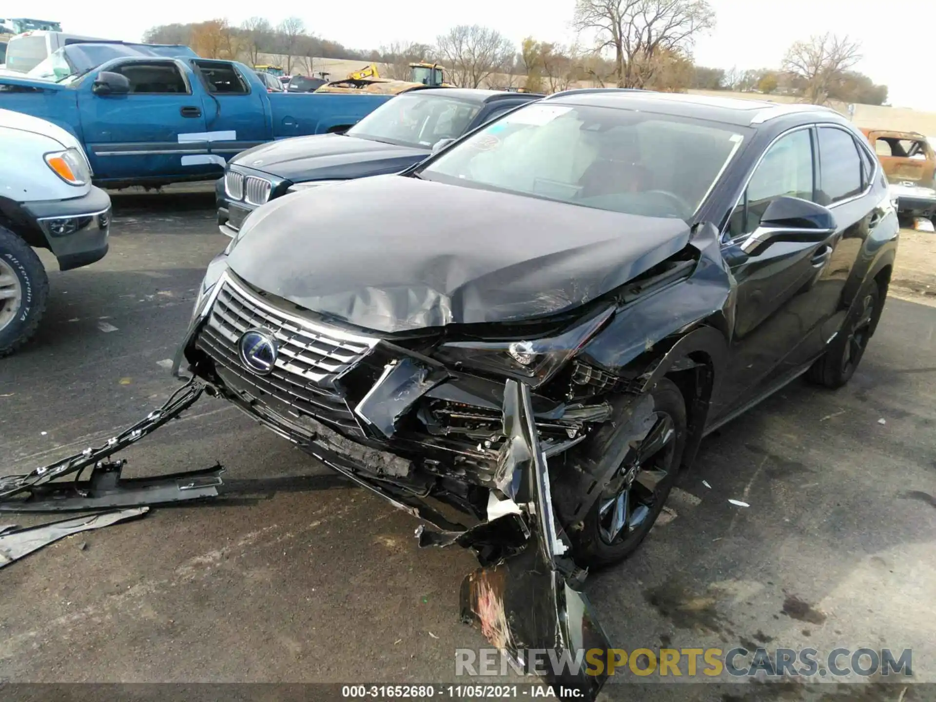 2 Photograph of a damaged car JTJGJRDZXM2160645 LEXUS NX 2021