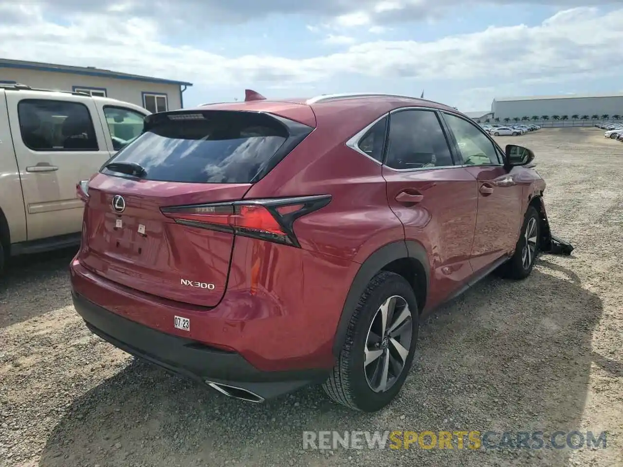 4 Фотография поврежденного автомобиля JTJHARBZ5M5032125 LEXUS NX 2021