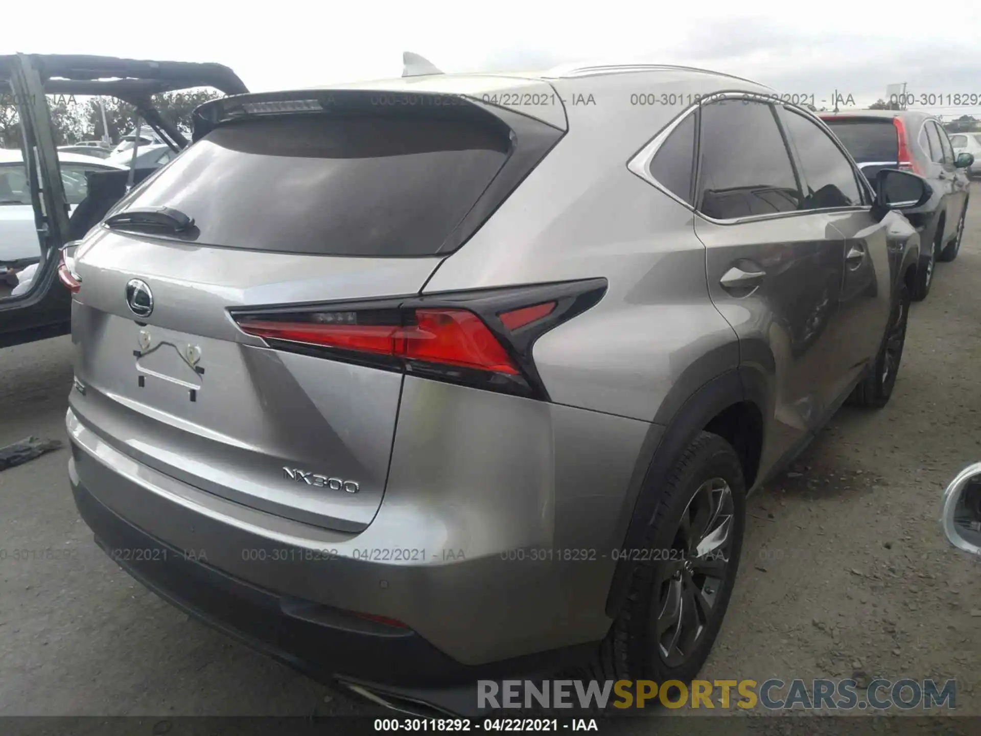 4 Фотография поврежденного автомобиля JTJSARBZ0M2184160 LEXUS NX 2021