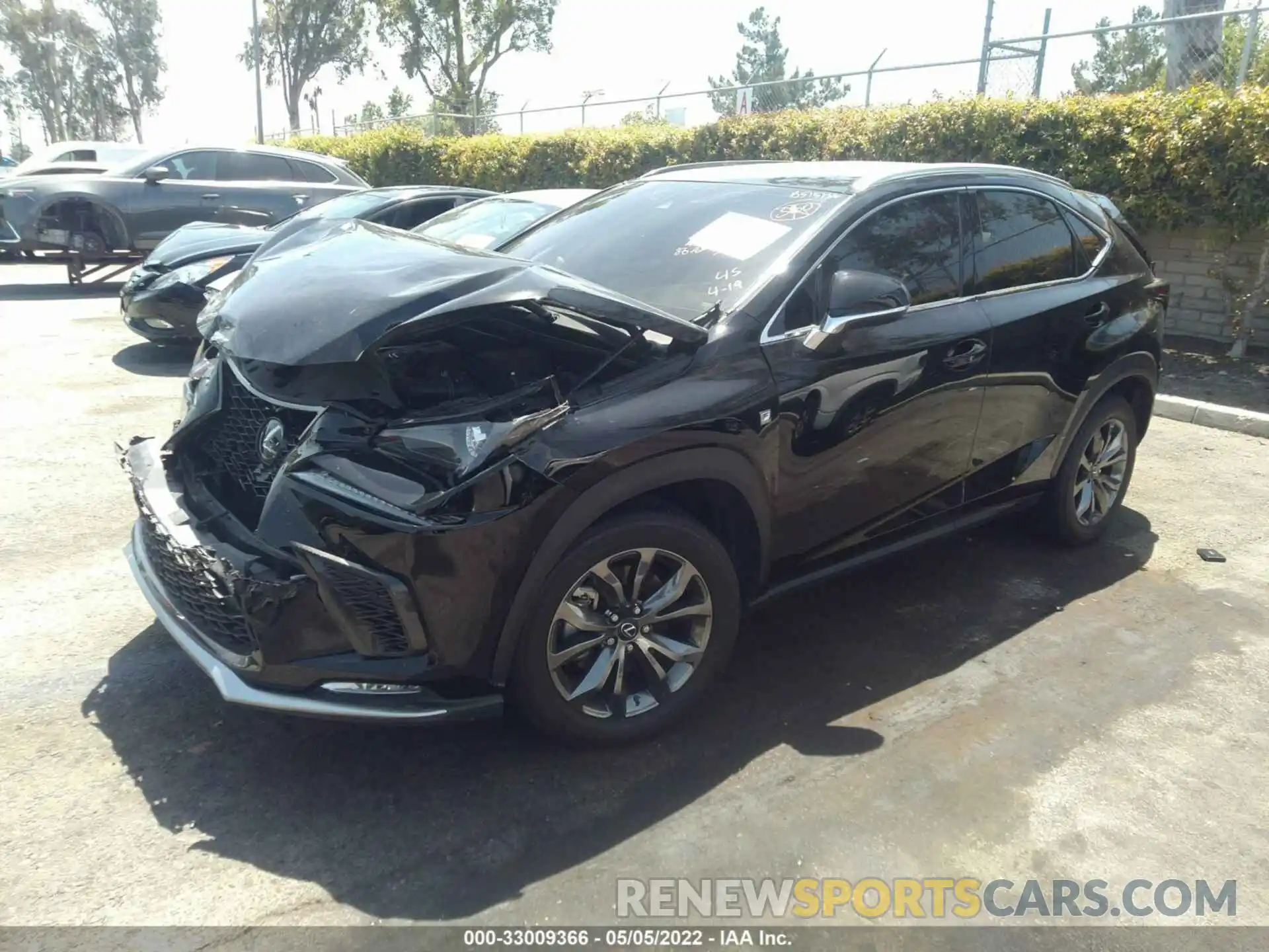 2 Photograph of a damaged car JTJSARBZ0M2184529 LEXUS NX 2021