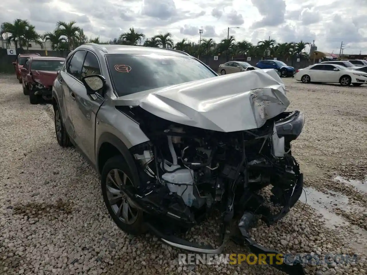 1 Photograph of a damaged car JTJSARBZ0M2186328 LEXUS NX 2021