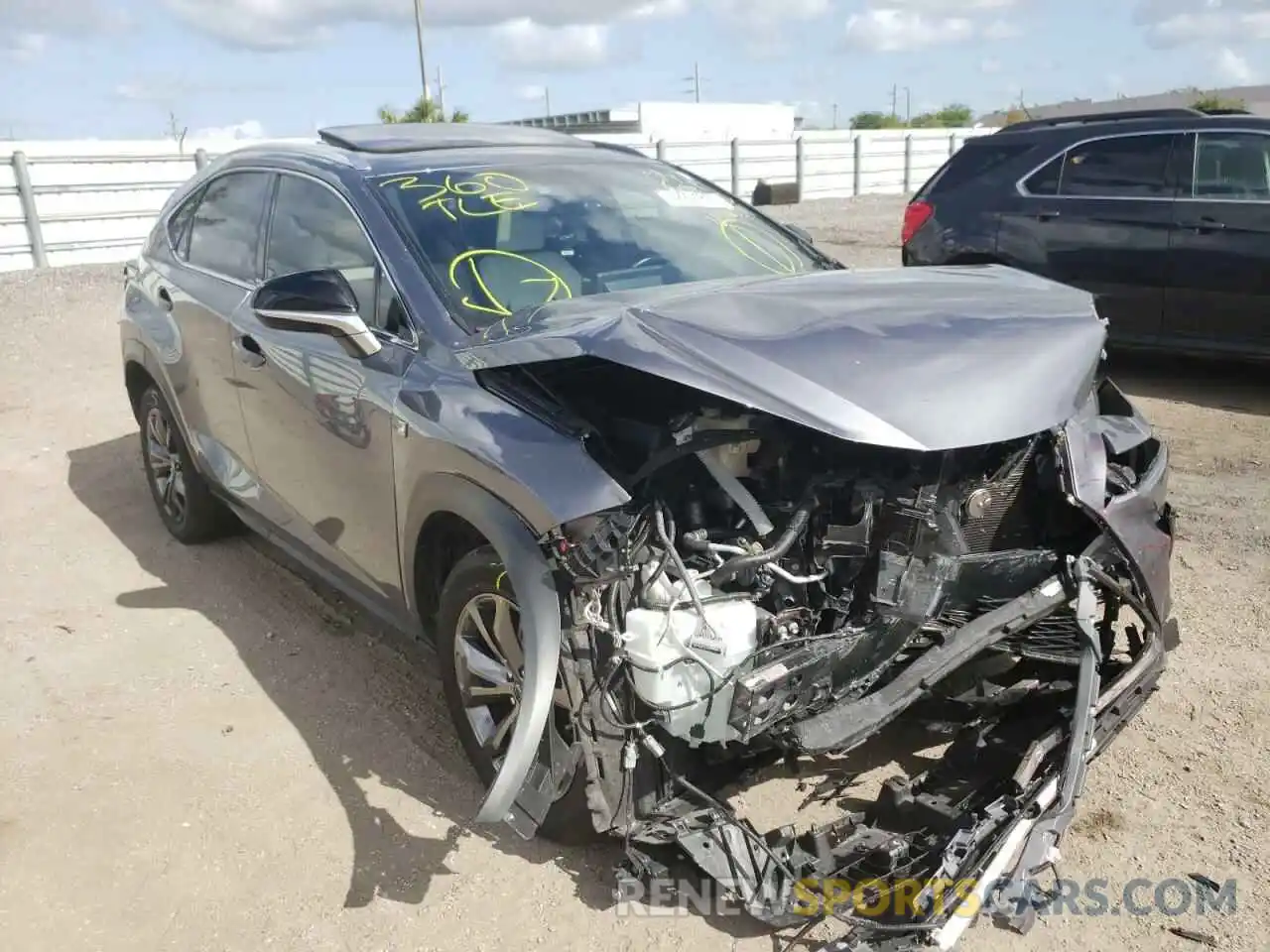 1 Photograph of a damaged car JTJSARBZ1M2180344 LEXUS NX 2021