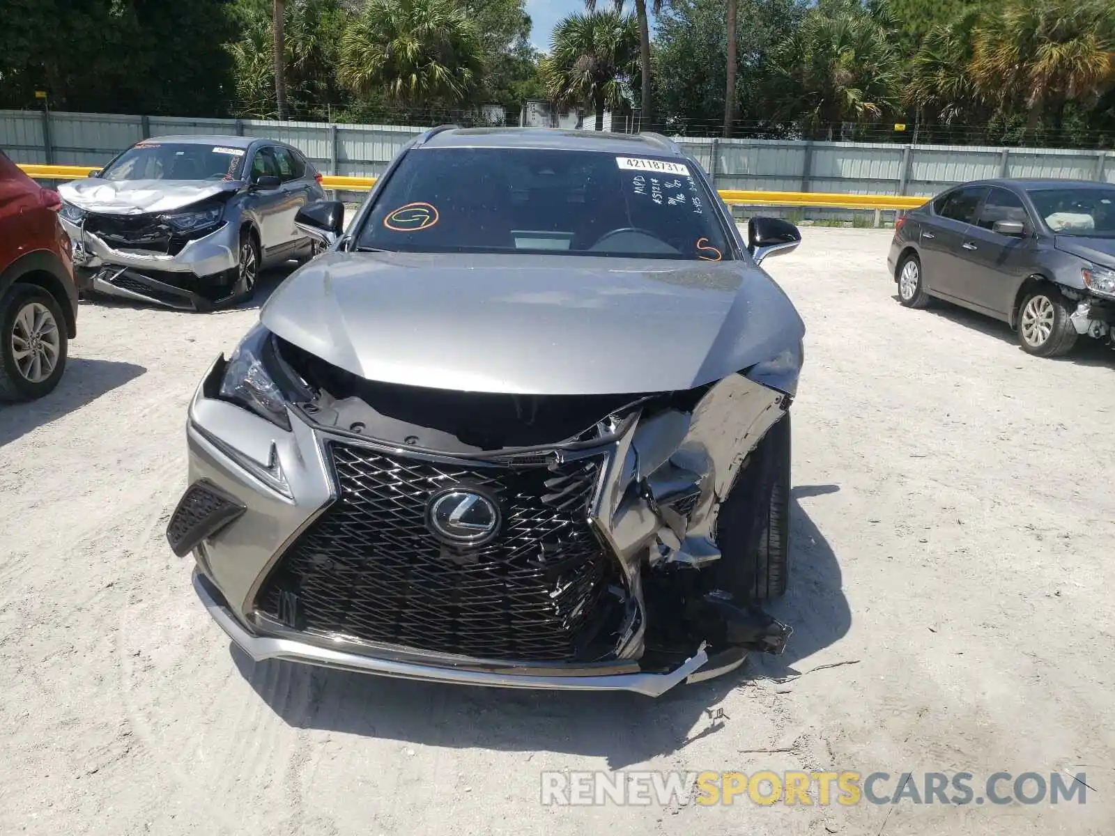 9 Фотография поврежденного автомобиля JTJSARBZ1M2184250 LEXUS NX 2021