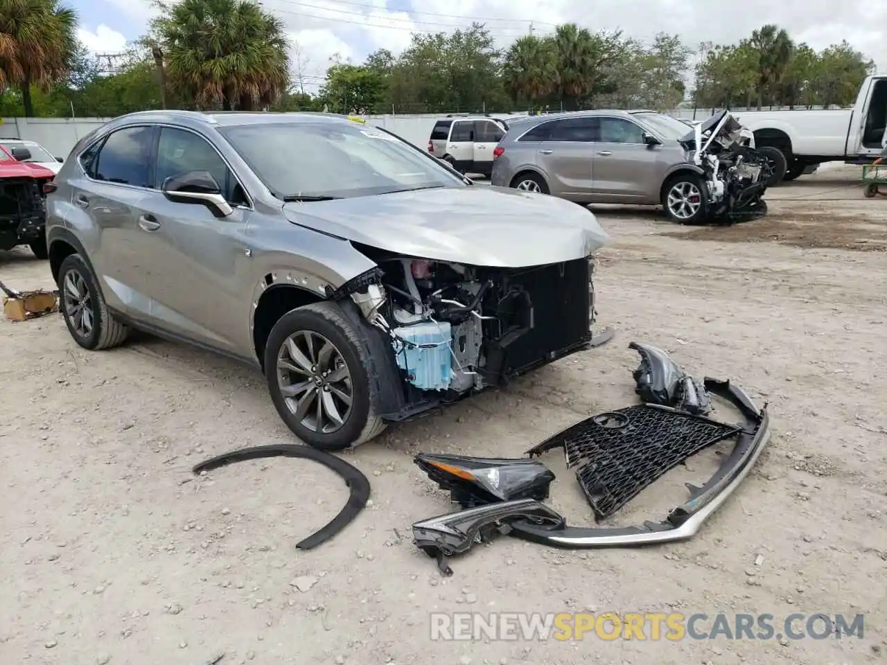 1 Photograph of a damaged car JTJSARBZ1M2185995 LEXUS NX 2021