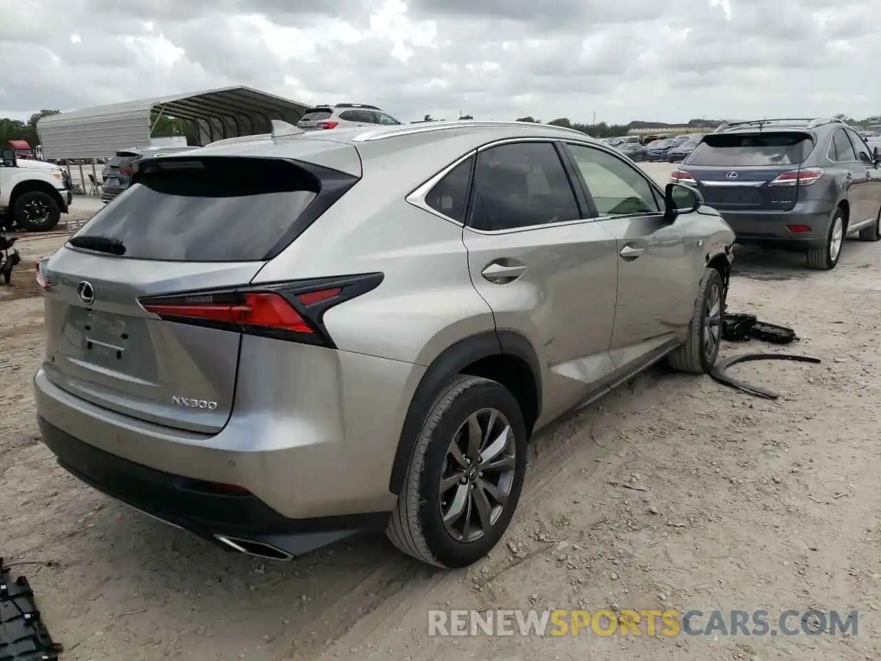 4 Фотография поврежденного автомобиля JTJSARBZ1M2185995 LEXUS NX 2021